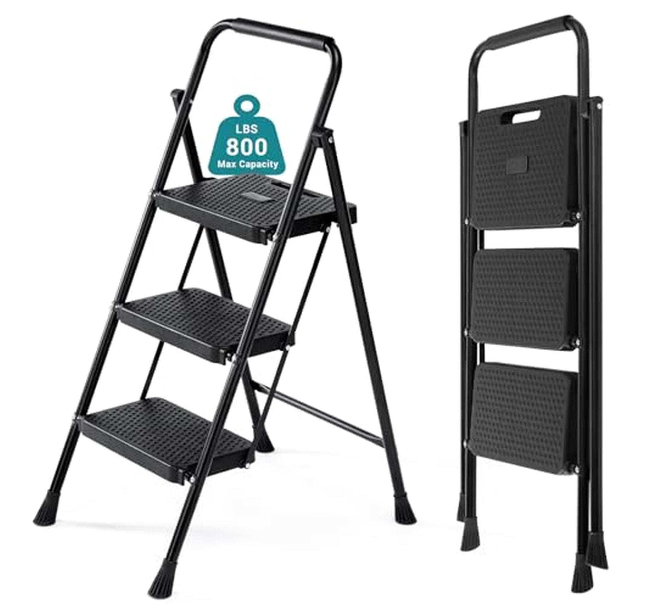 3 Step Heavy Duty Folding Ladder Stool