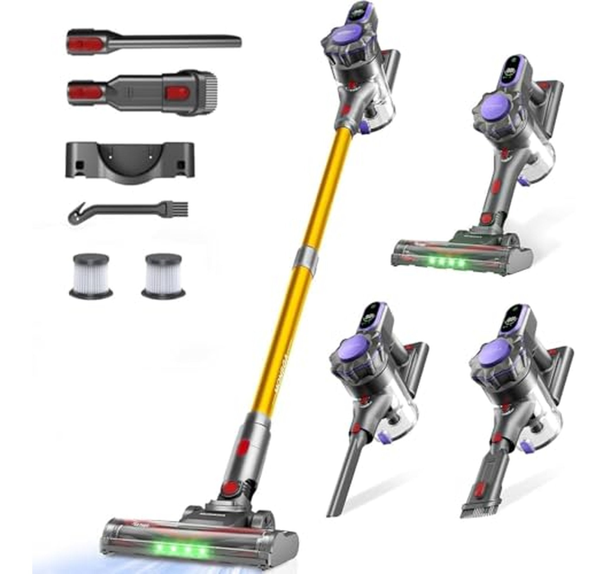 400W Cordless Stick Vacuum Cleaner with Charging Dock