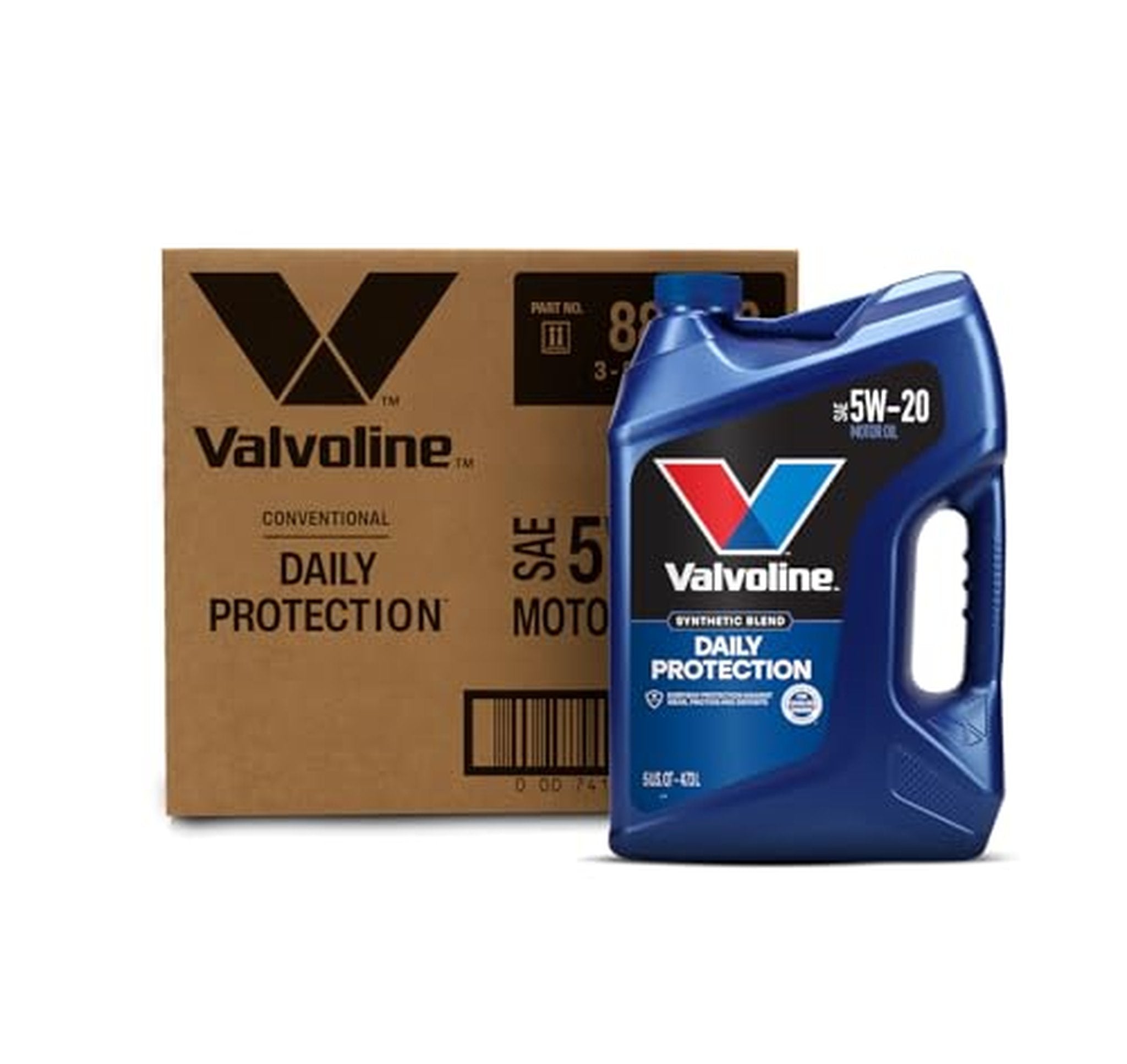 3 Pack Valvoline 5W-20 Synthetic Blend Motor Oil 5QT