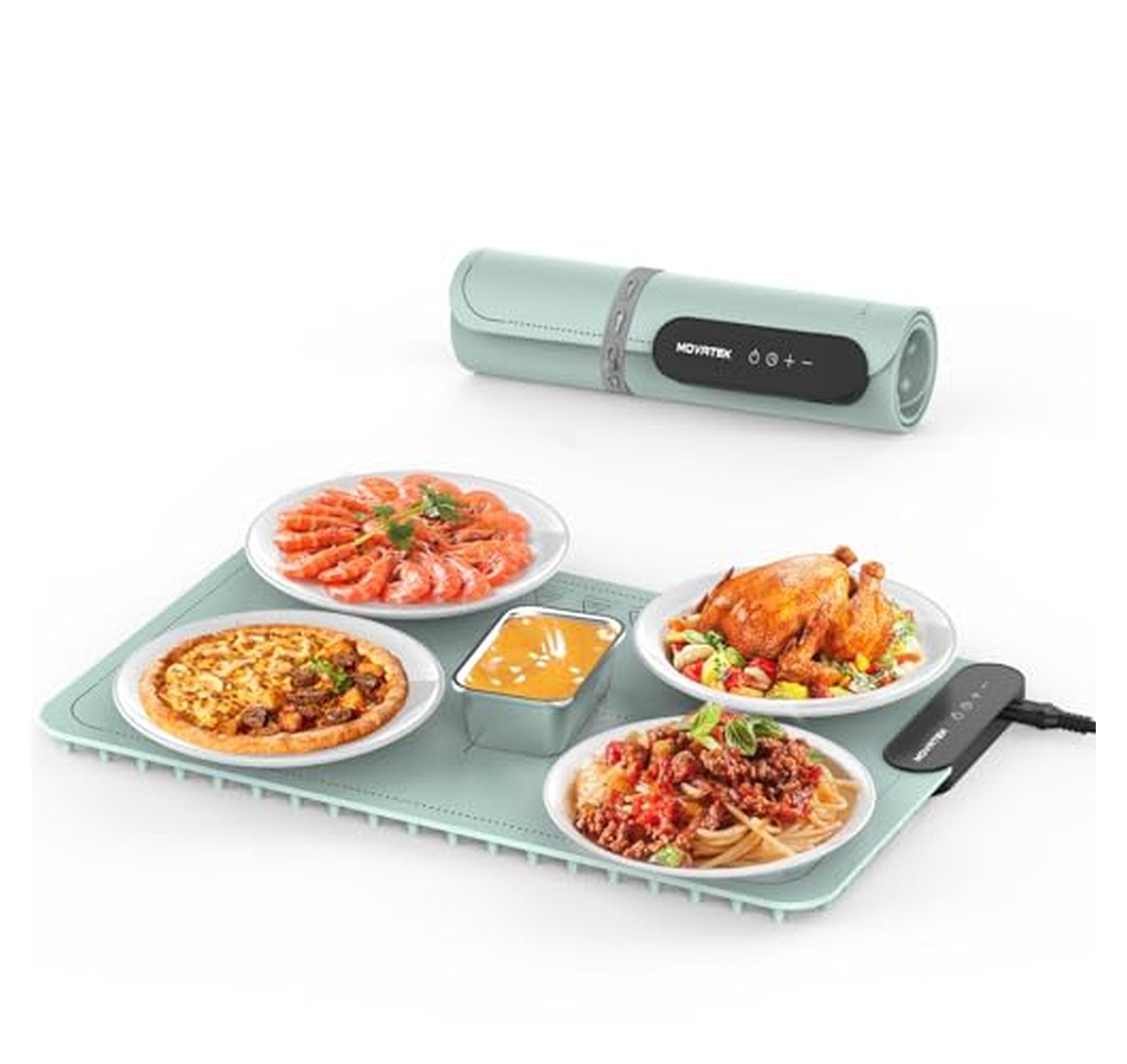 Electric Food Warming Mat with Adjustable Temperature Settings