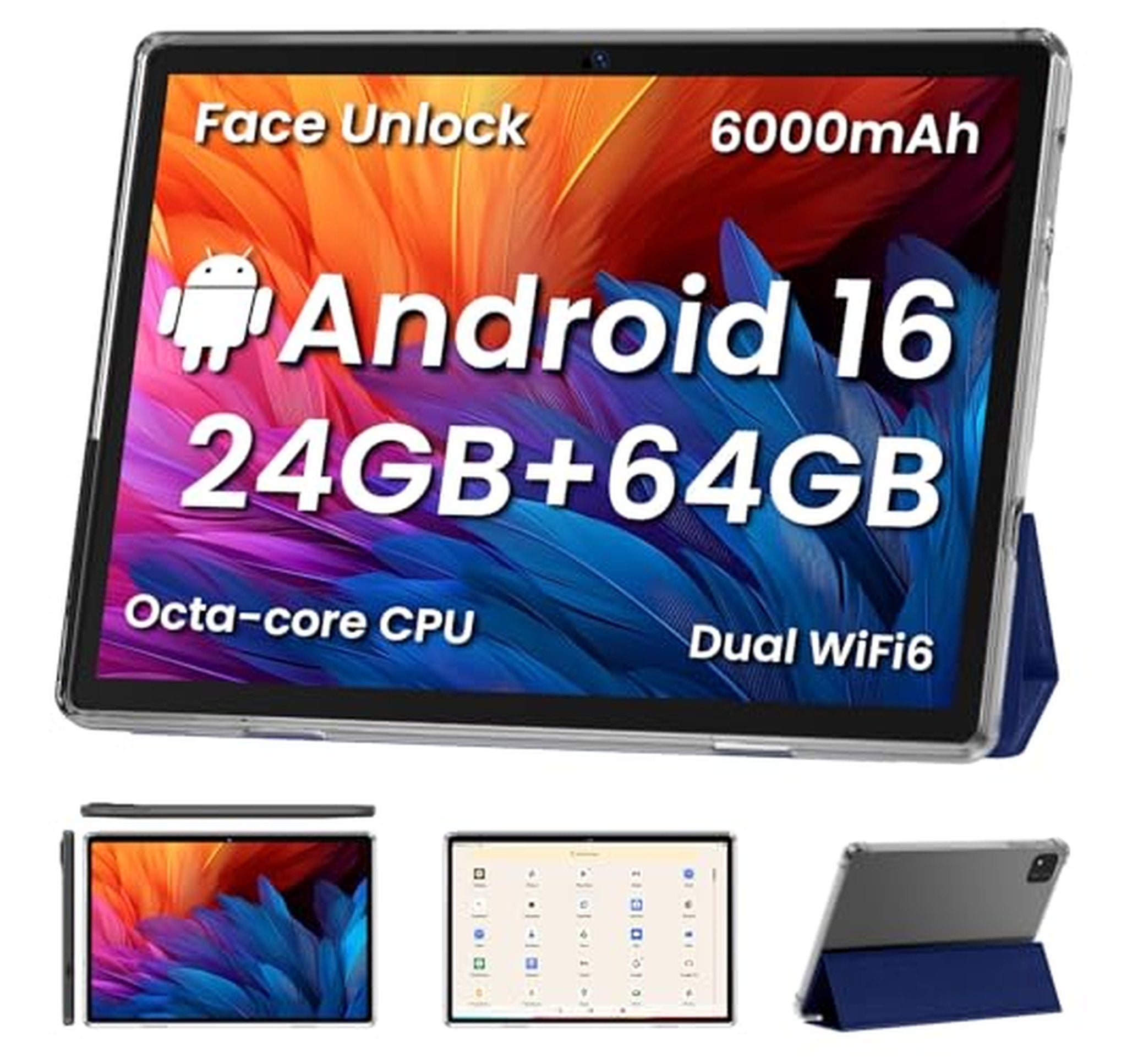 10-Inch Android Tablet Octa Core 64GB Storage