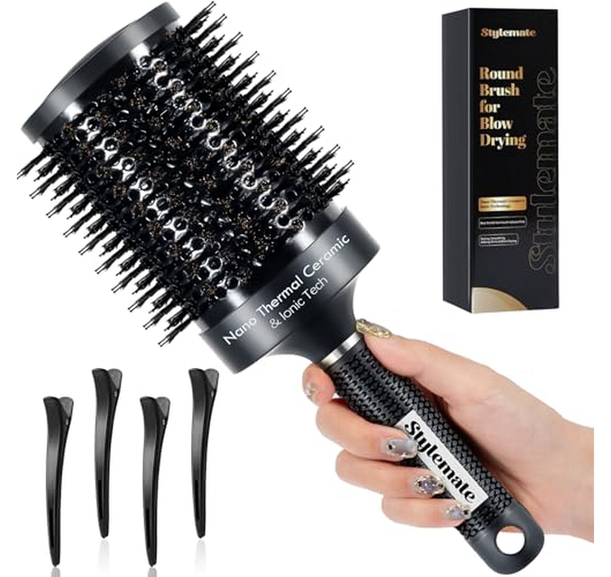 Large 2.7-Inch Nano Ceramic Round Hair Brush
