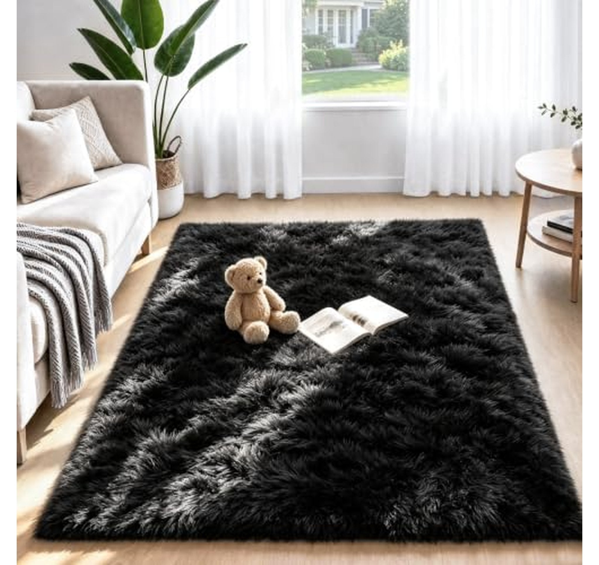 Soft Shag Washable Area Rug 4x6