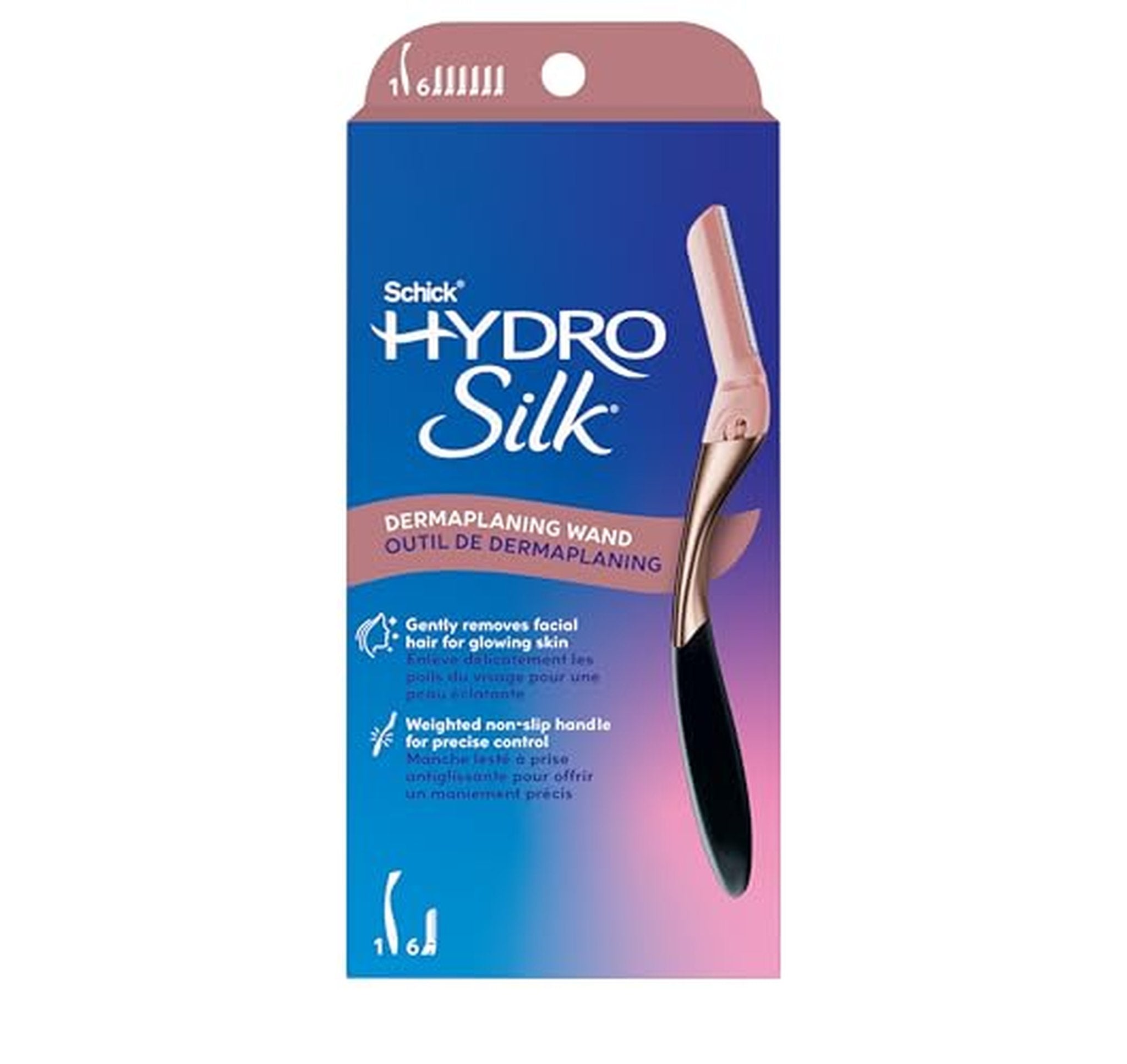 Schick Hydro Silk Dermaplaning Face Razor with Refills