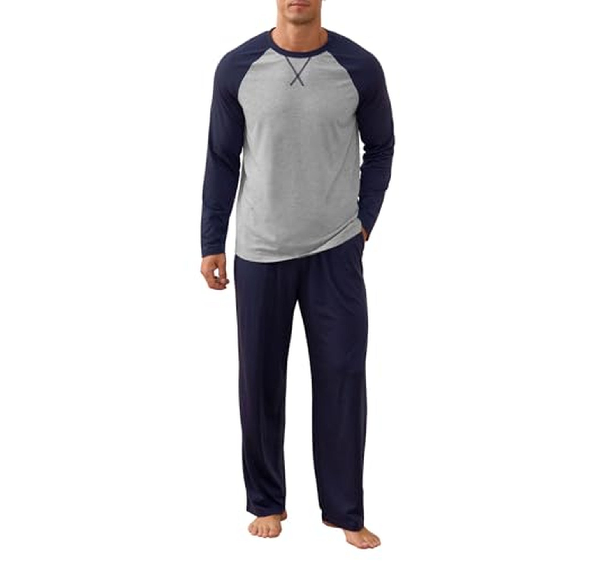 Soft Long Sleeve Men’s Pajama Loungewear Set