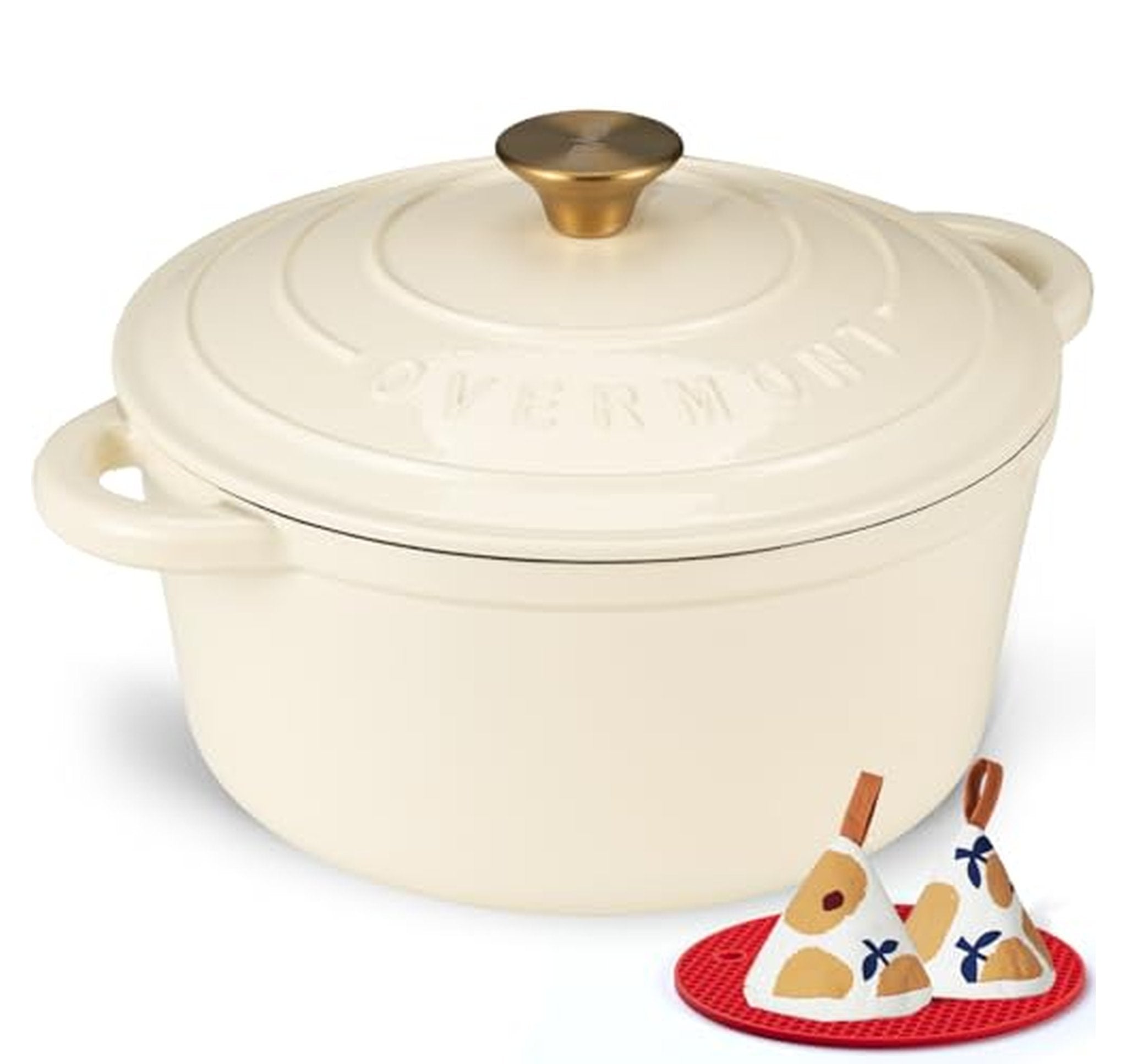 7 Quart Enameled Cast Iron Dutch Oven Pot