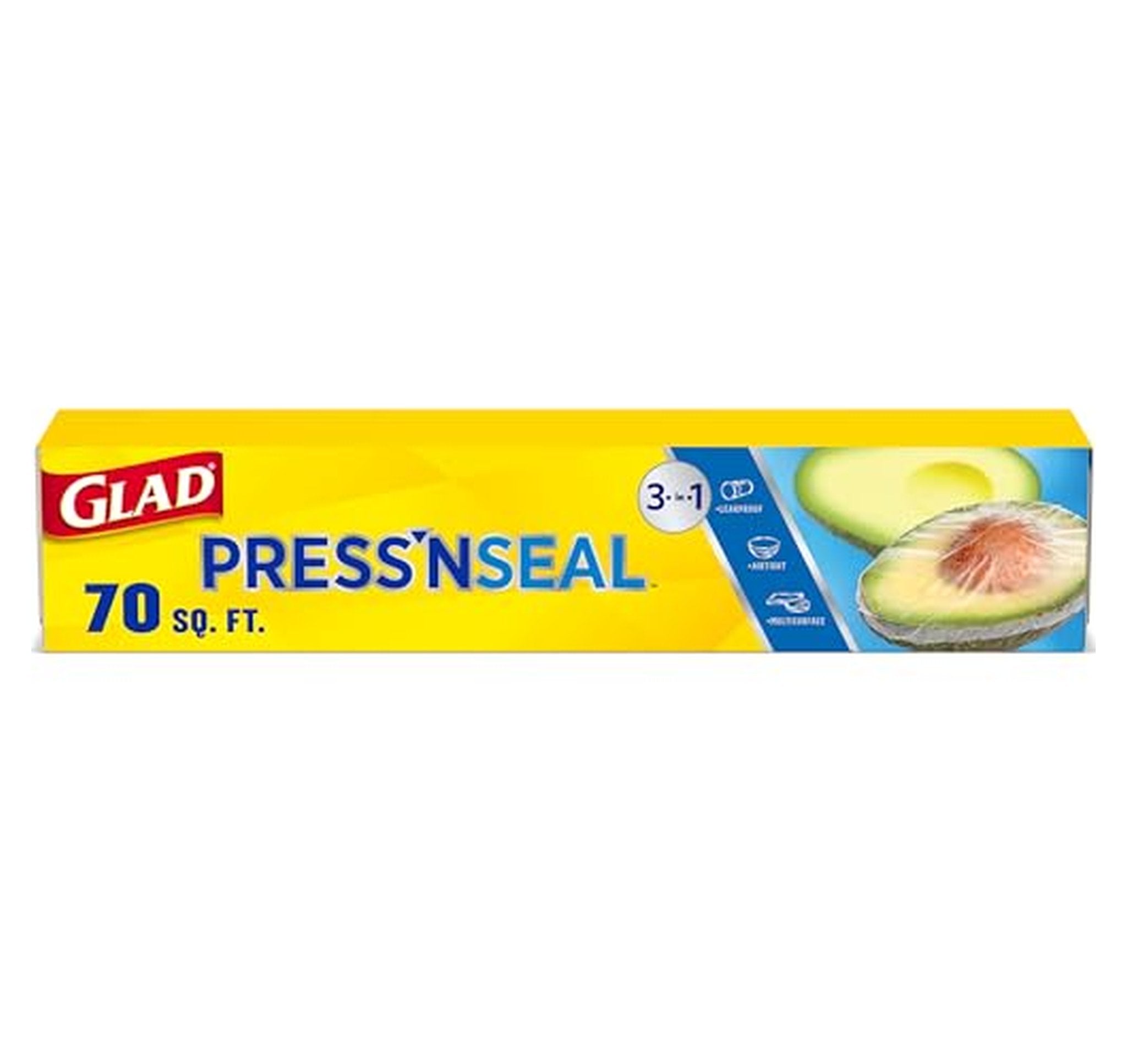 Glad Press'N Seal Food Plastic Wrap, 70 Sq Ft