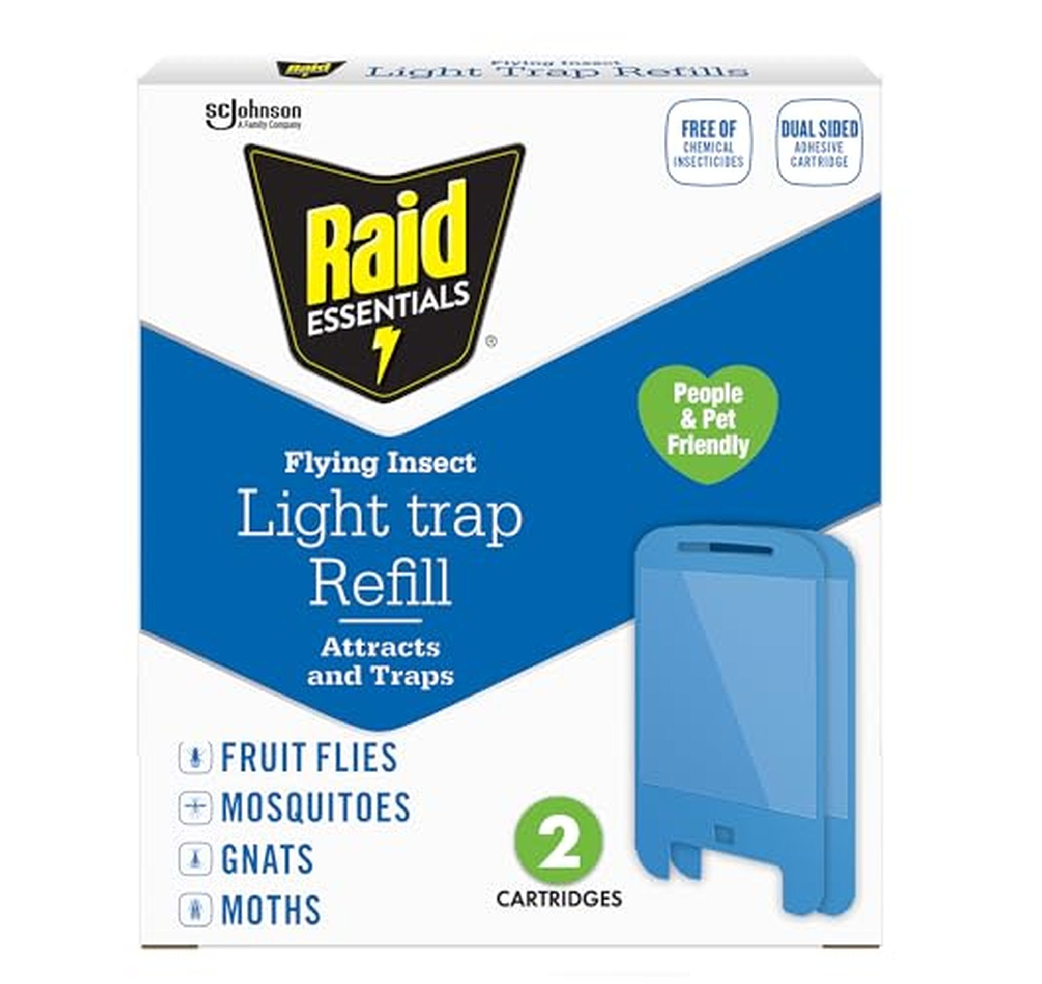2 Pack Raid Flying Insect Light Trap Refills