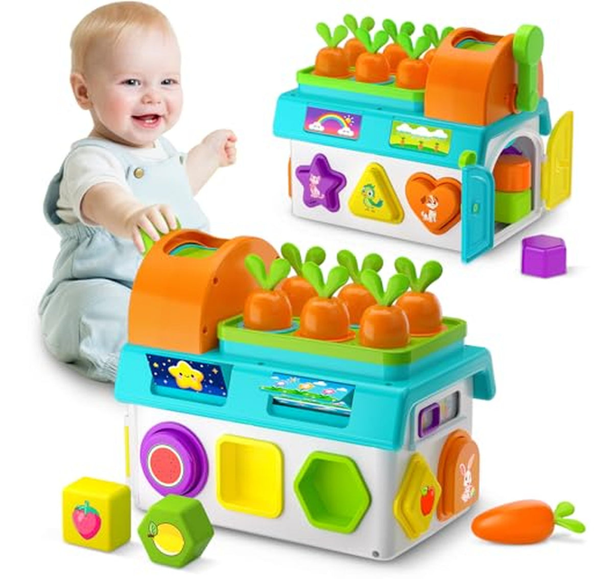 Montessori Light Up Shape Matching Toy for Toddlers