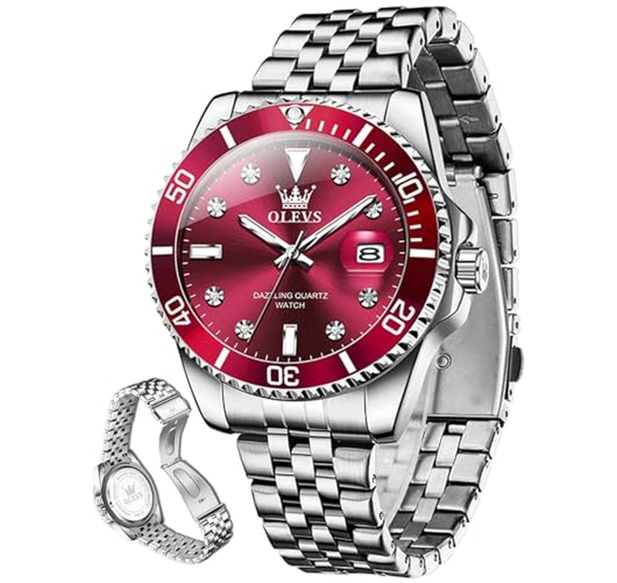 Stainless Steel Analog Quartz Dress Watch