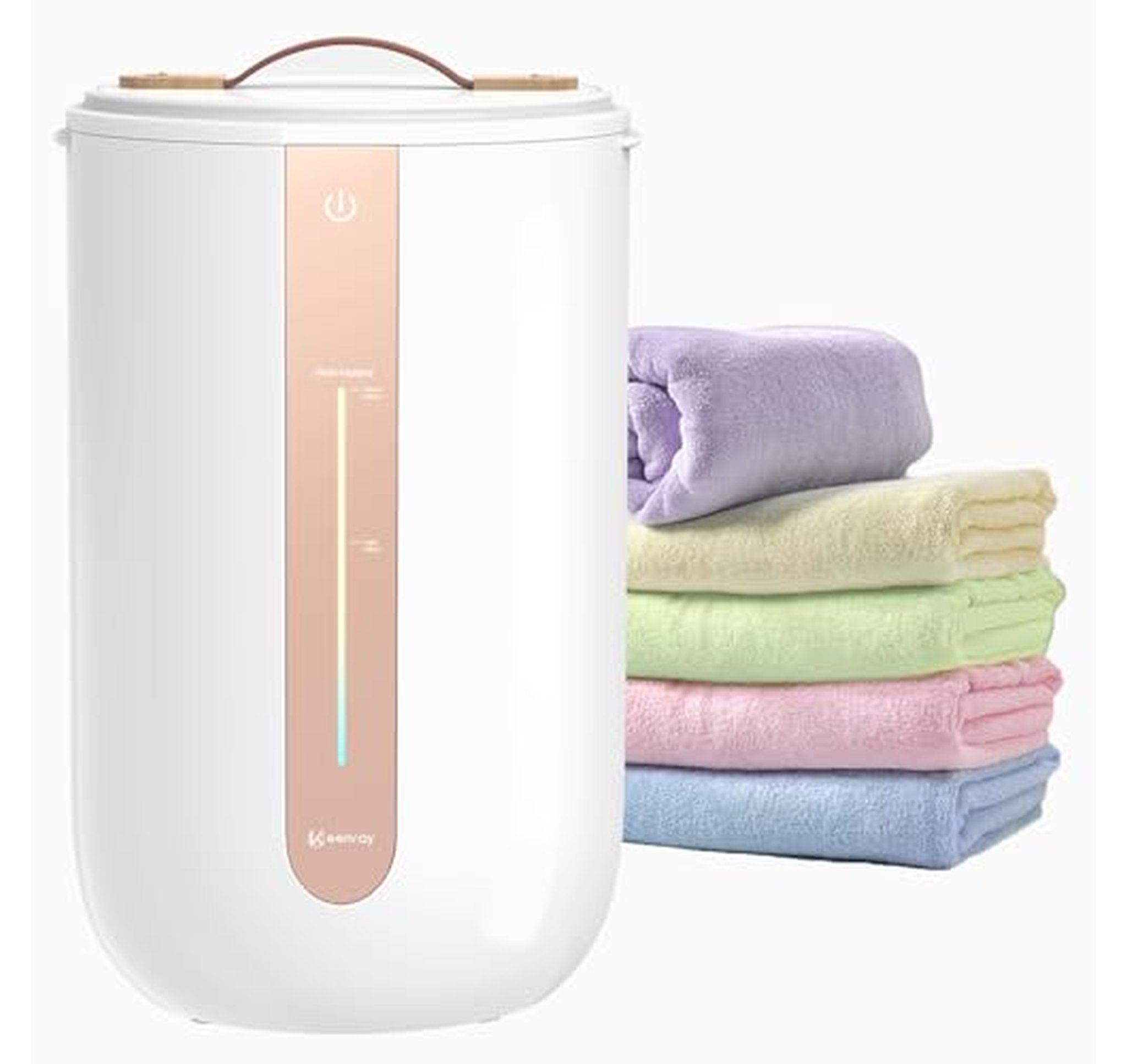 Large Bucket Bathroom Towel Warmer with Auto Shut-Off