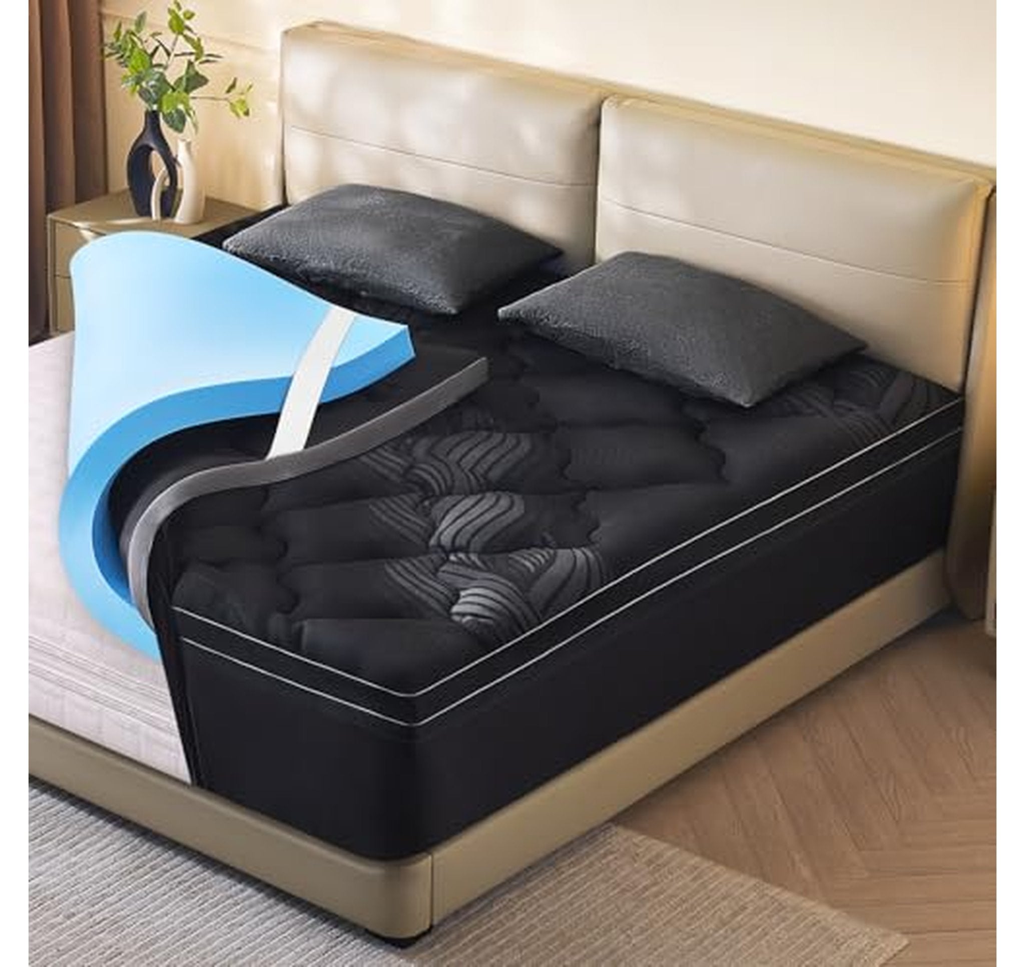 4 Inch Cooling Memory Foam Twin Mattress Topper