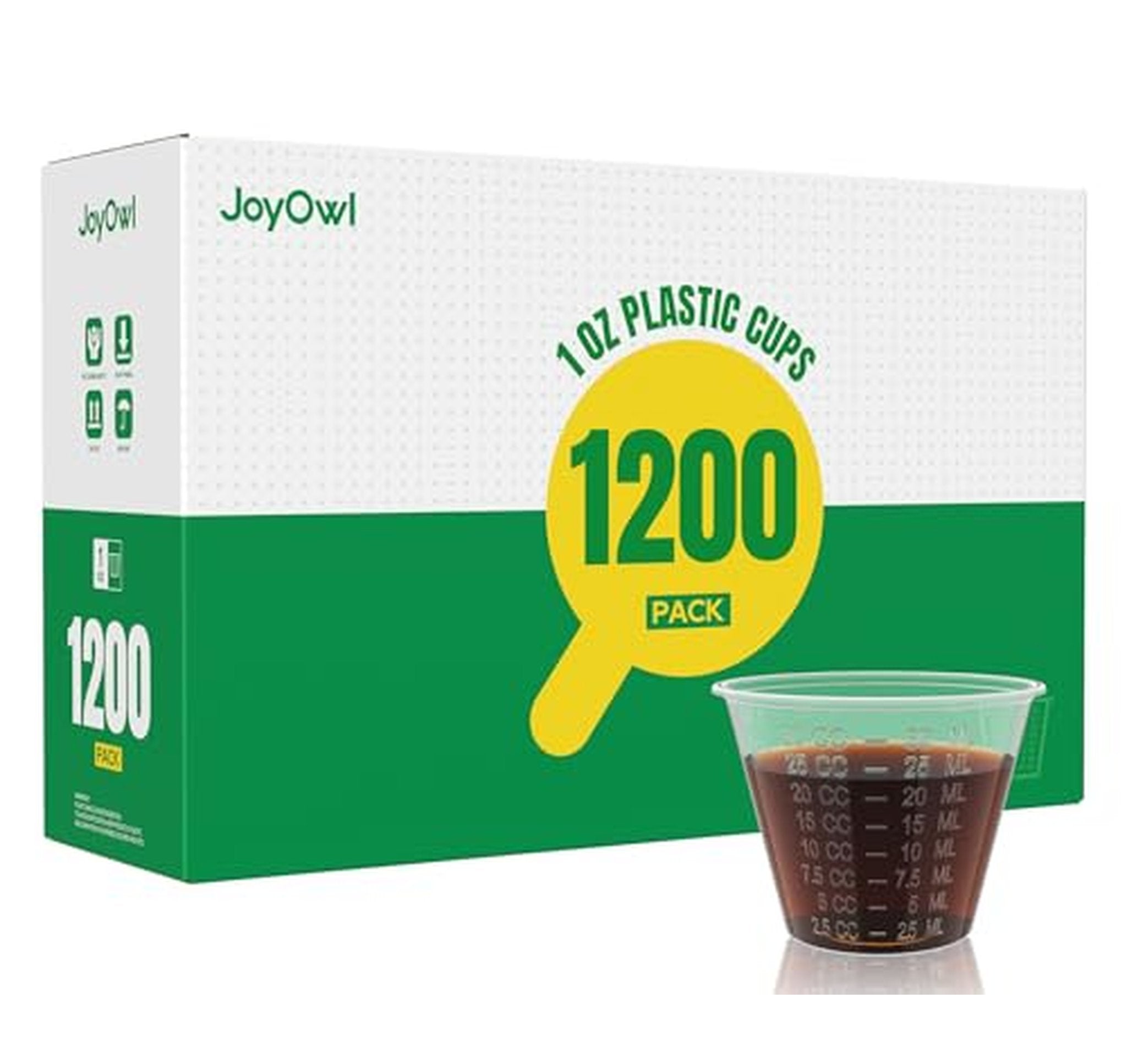 1200 Count 1 oz Disposable Plastic Medicine Cups