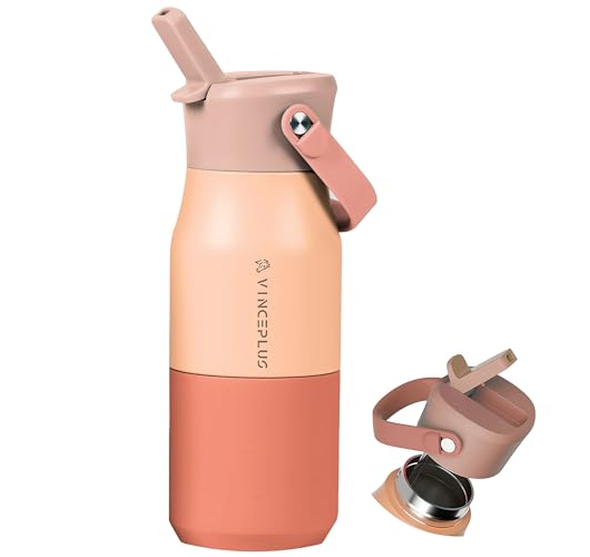 14oz Insulated Kids Water Bottle with Straw Lid
