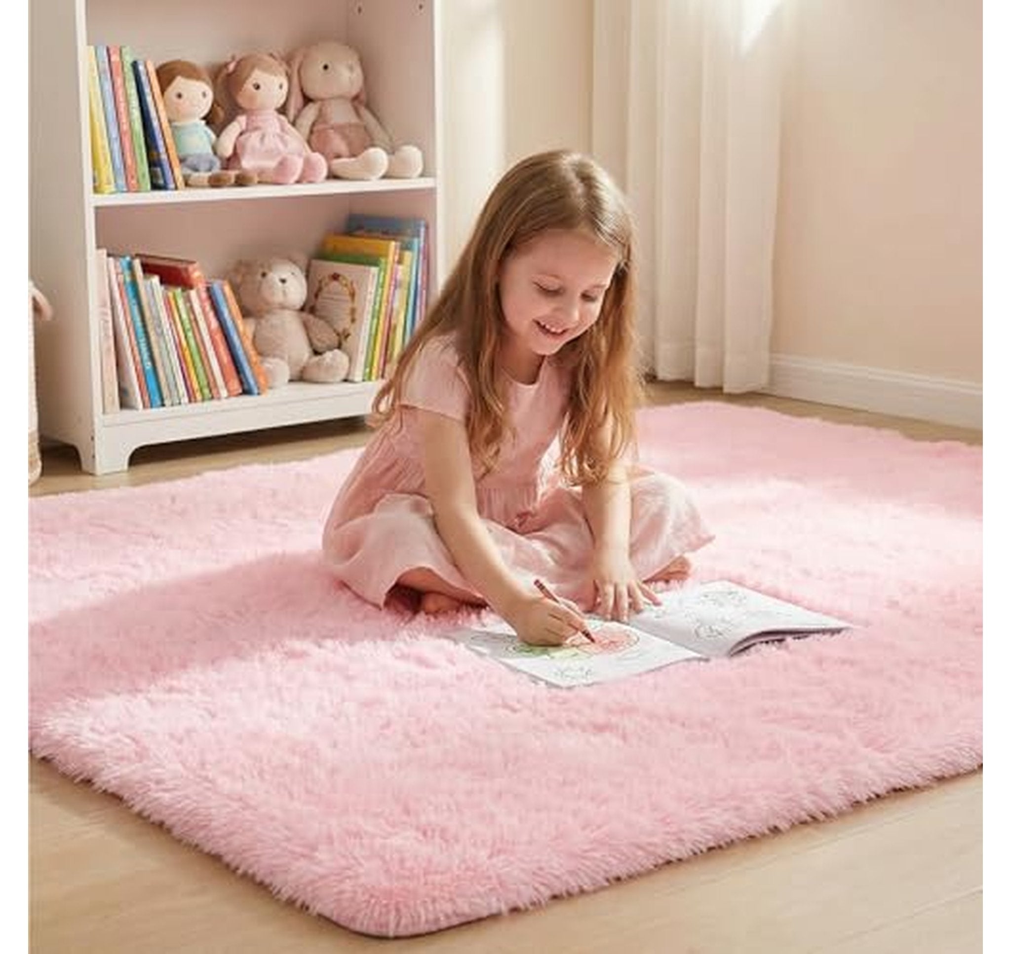 Shaggy Fluffy Area Rug for Bedroom and Nursery