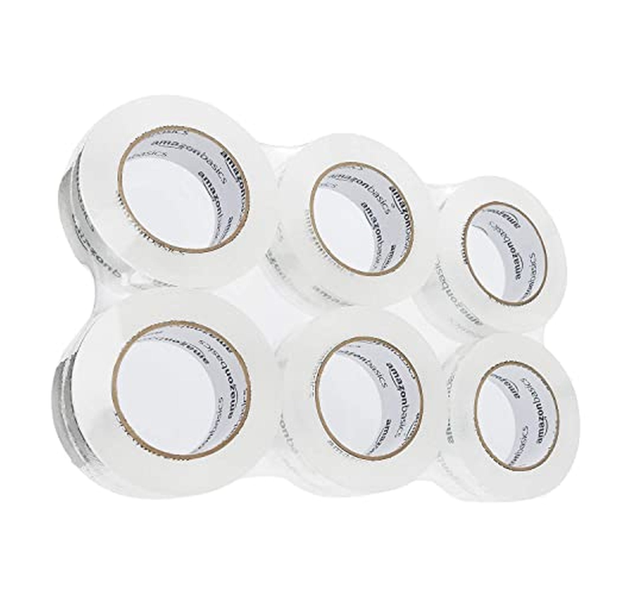 6 Pack Amazon Basics Strong Durable Packing Tape