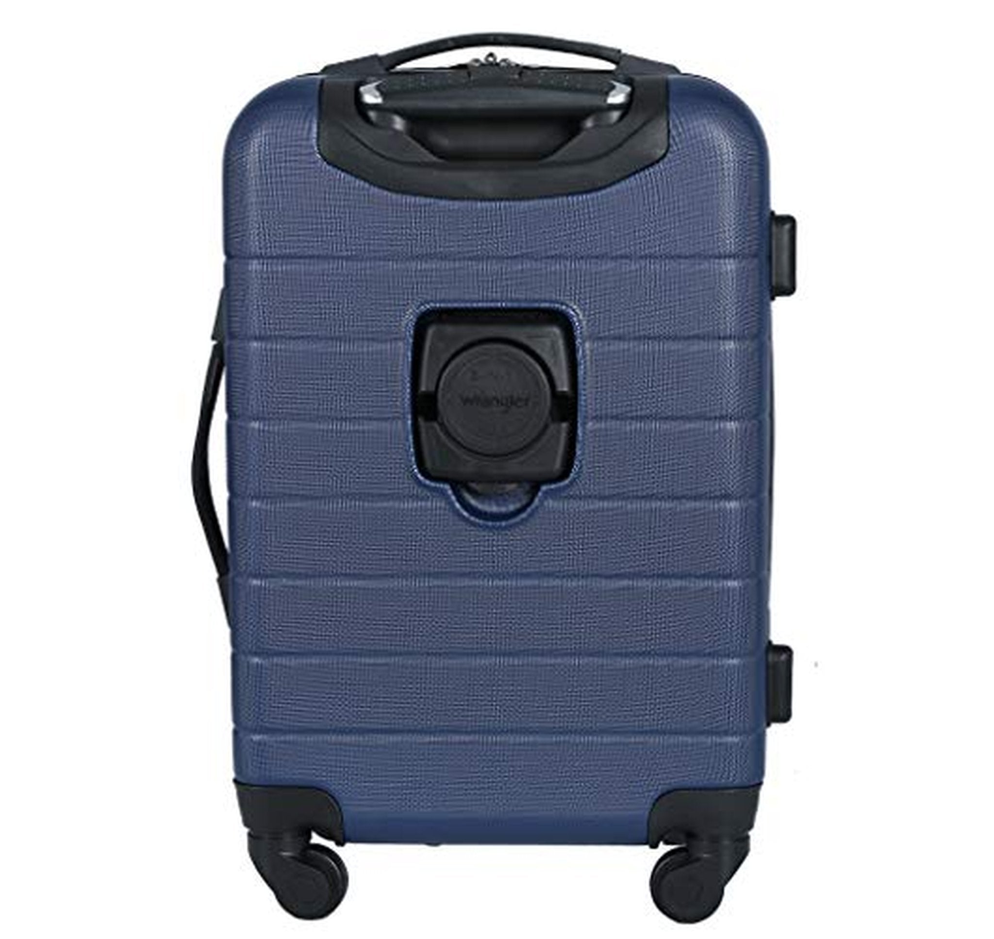Wrangler 22-Inch Smart Spinner Hardside Carry-On Luggage