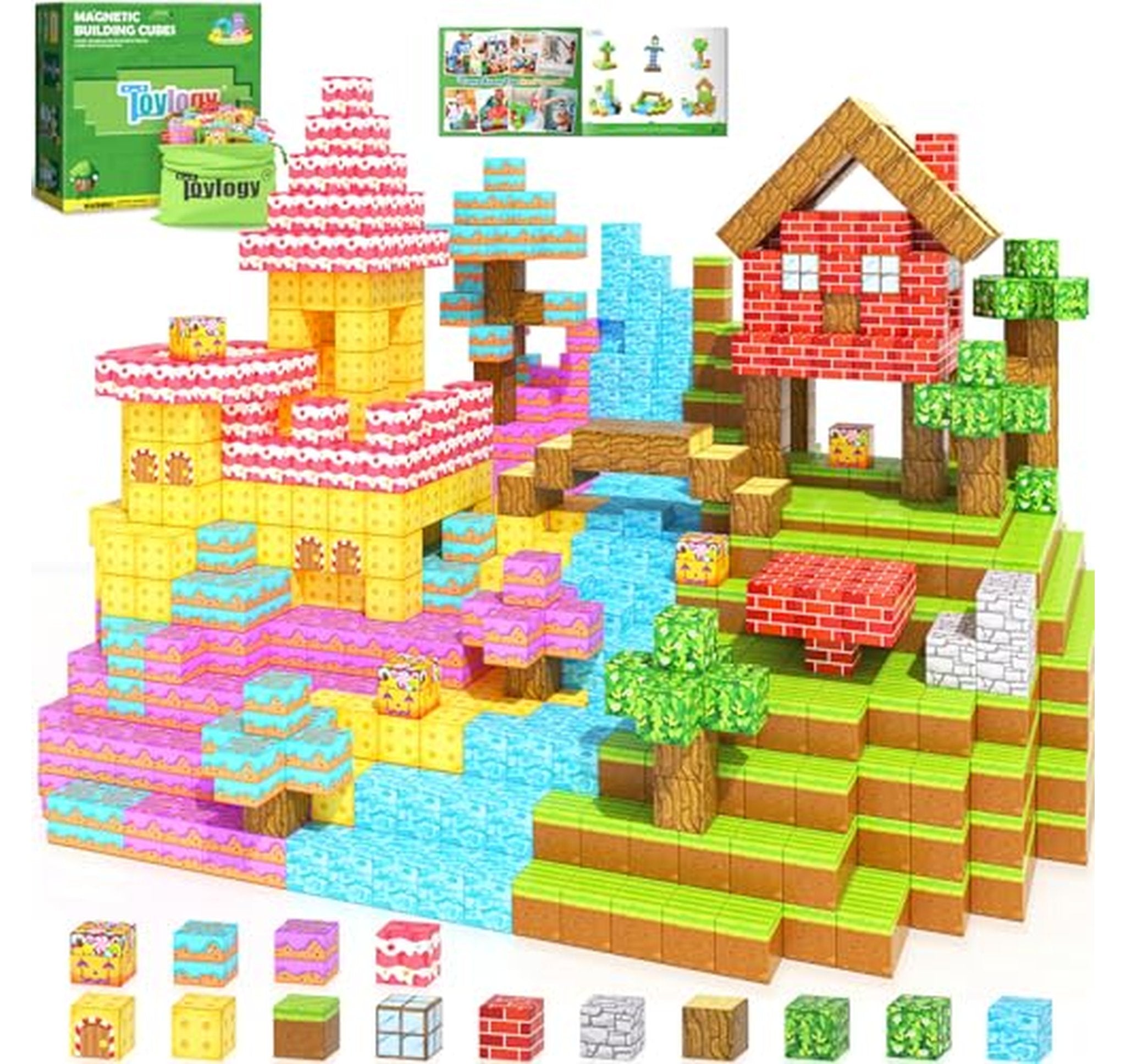 200 Piece Magnetic Building Blocks STEM Toy Set