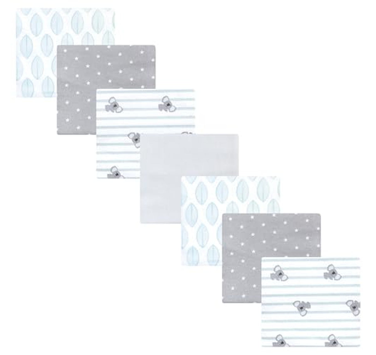 7 Pack Cotton Flannel Baby Receiving Blankets