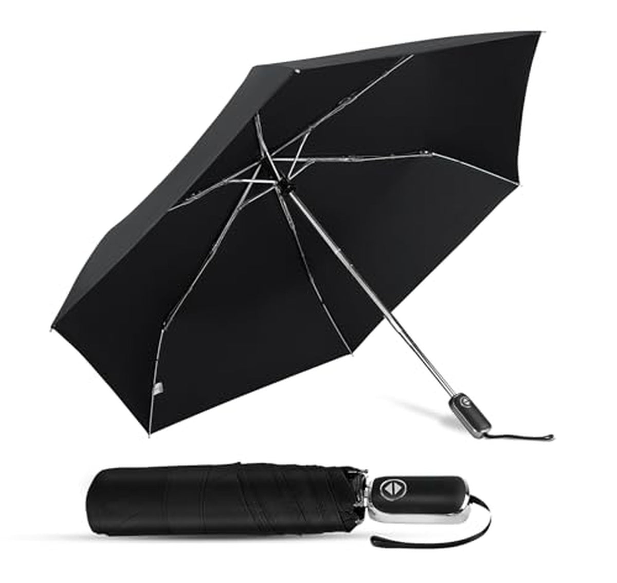 46-Inch Mini Automatic Compact Flat Umbrella