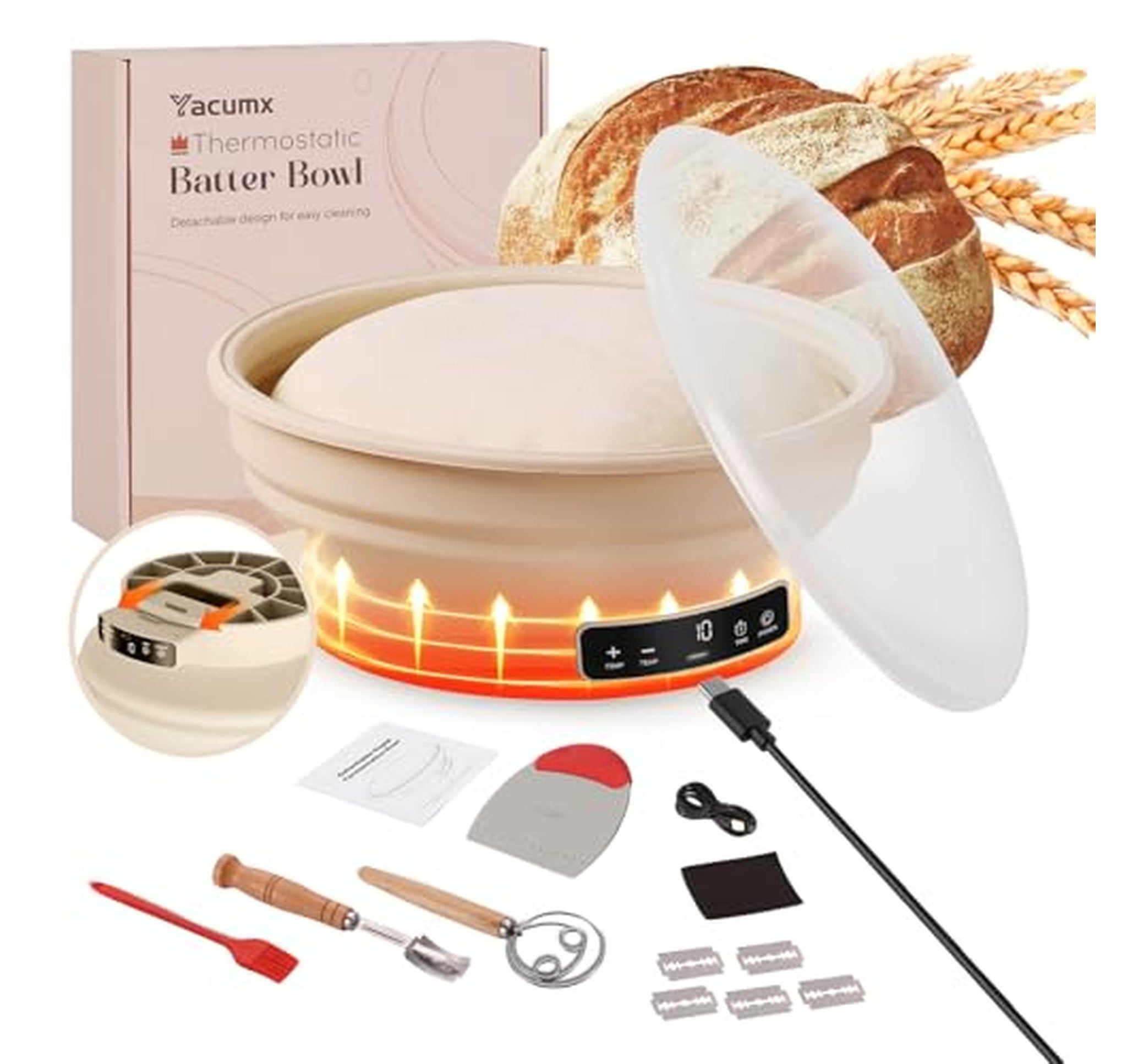 Electric Sourdough Starter Warmer with Temperature Control
