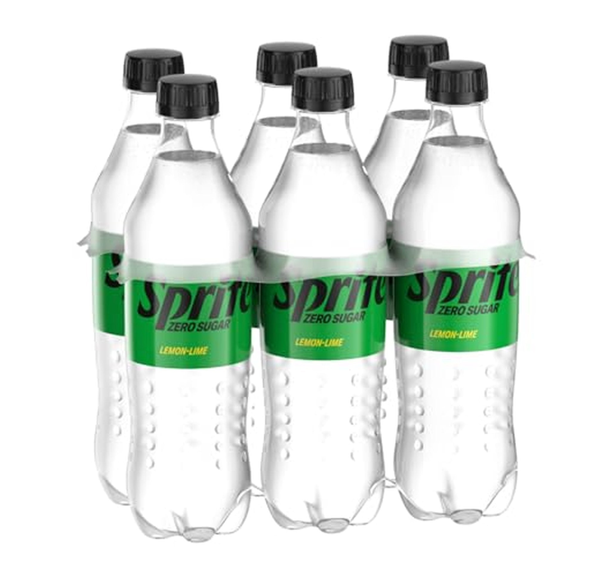 6 Pack Sprite Zero Sugar Lemon Lime Soda Bottles