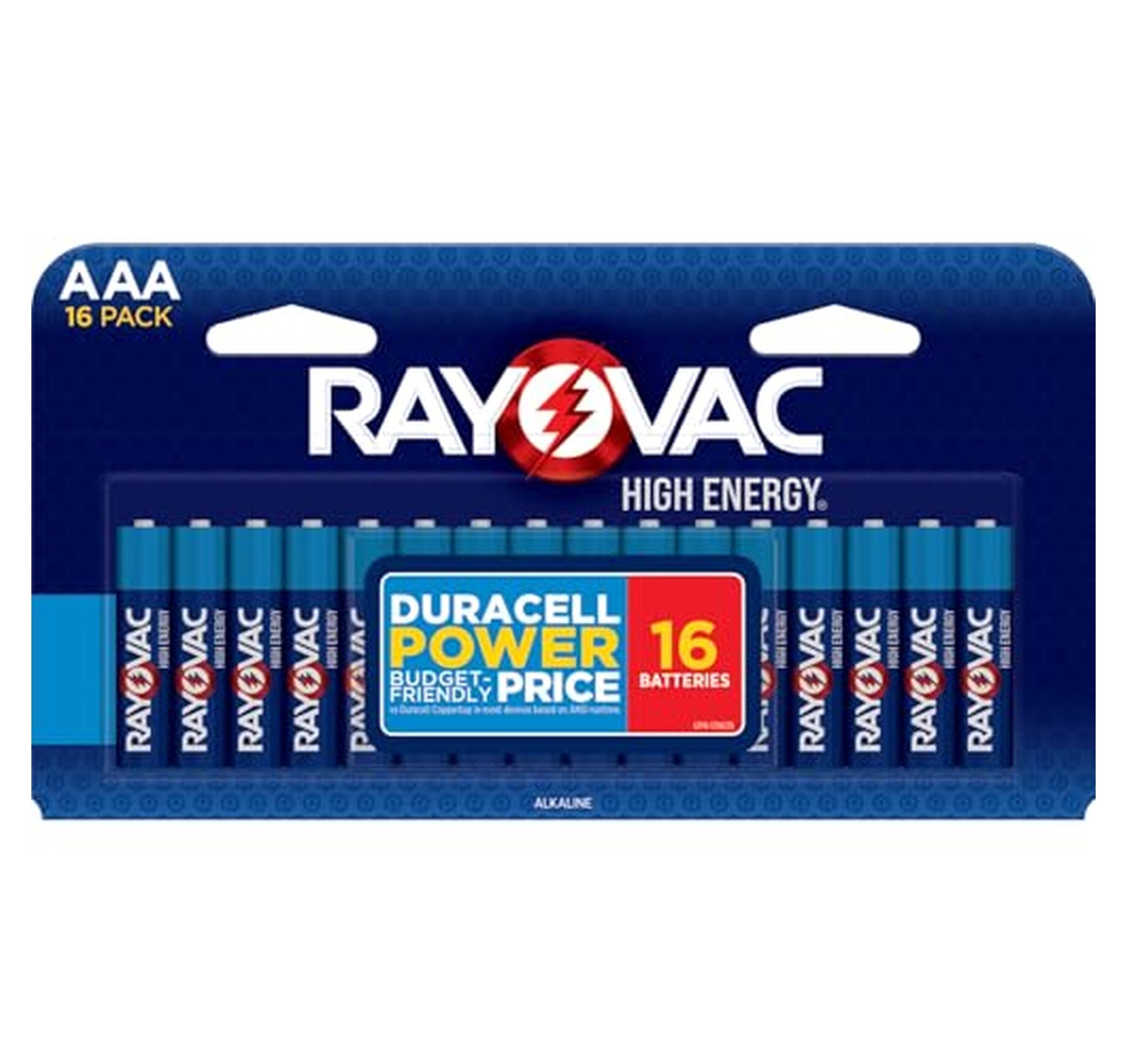16 Pack Rayovac High Energy AAA Alkaline Batteries