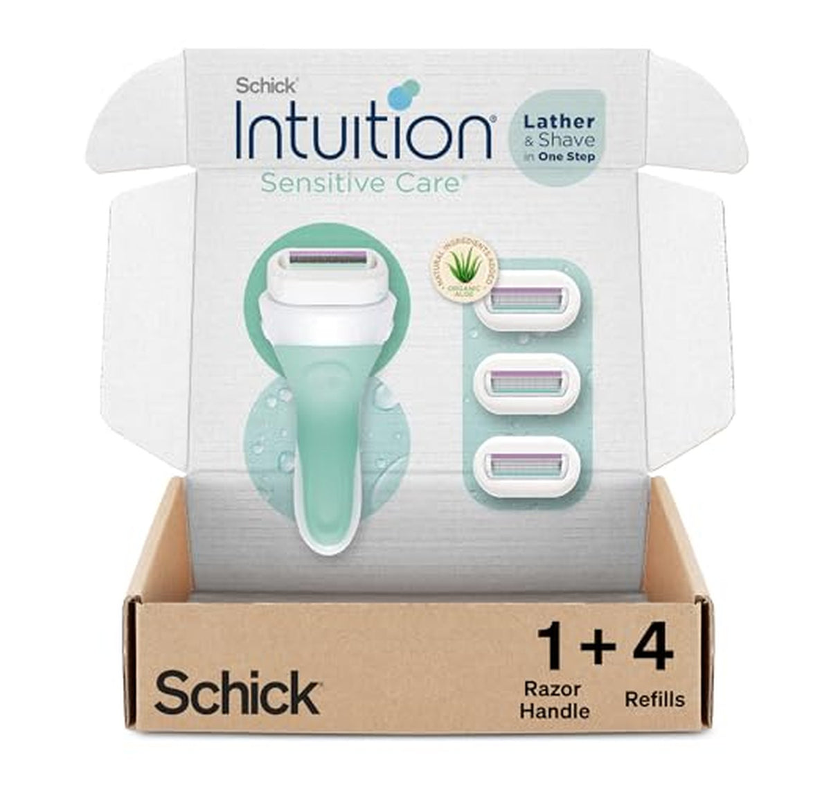 INTUITION Sensitive Skin Women’s Razor with 4 Refills