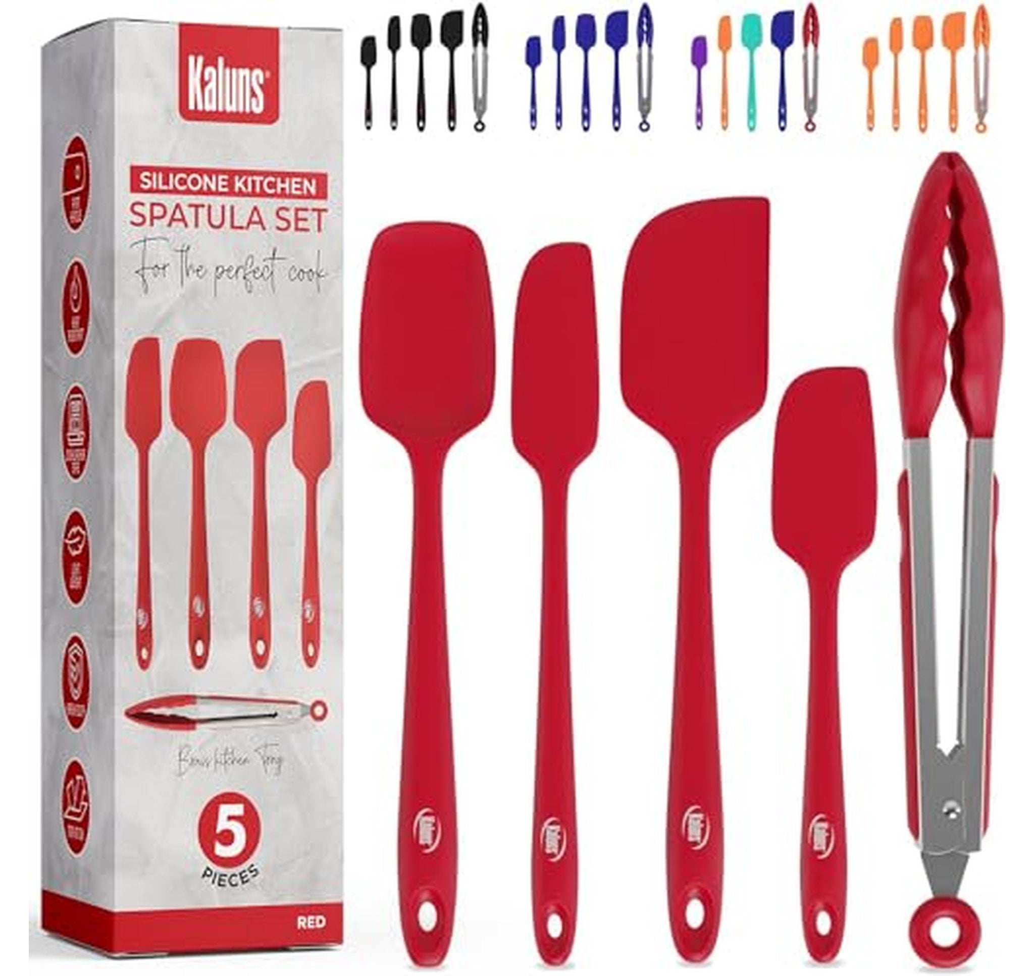4 Pack Heat Resistant Silicone Spatula Set
