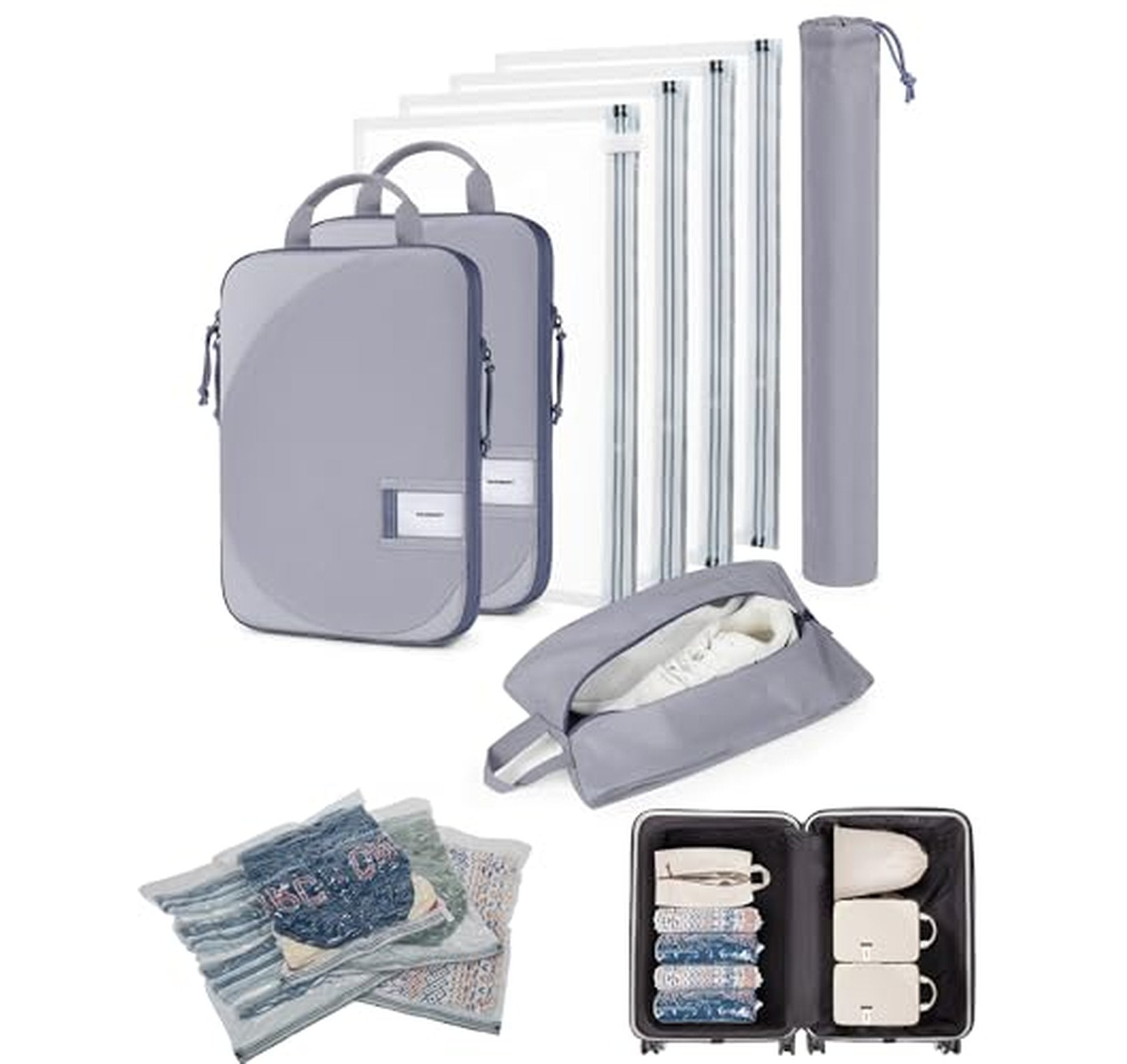 5 Pack Reusable Wet Dry Travel Bags