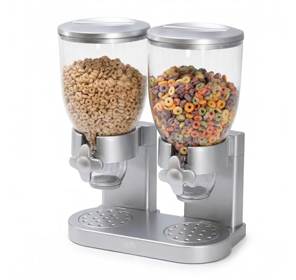 Dual Dry Food Dispenser with Portion Control