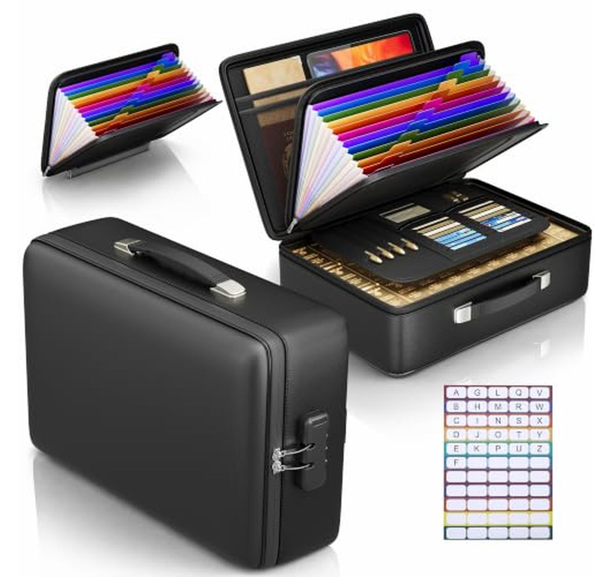Fireproof Document Storage Box Briefcase Safe