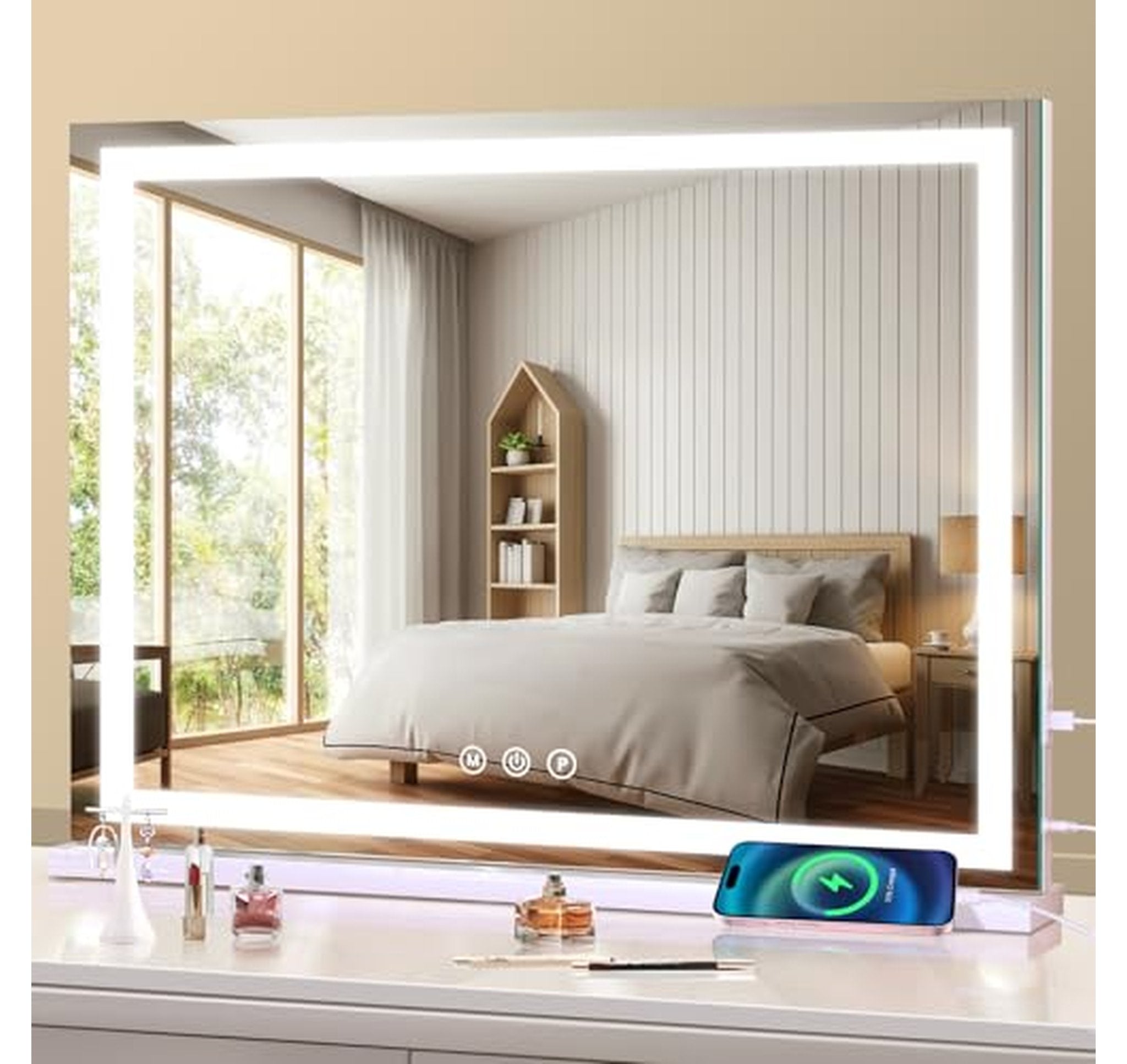 Lighted Vanity Mirror with Dimmable Touch Controls