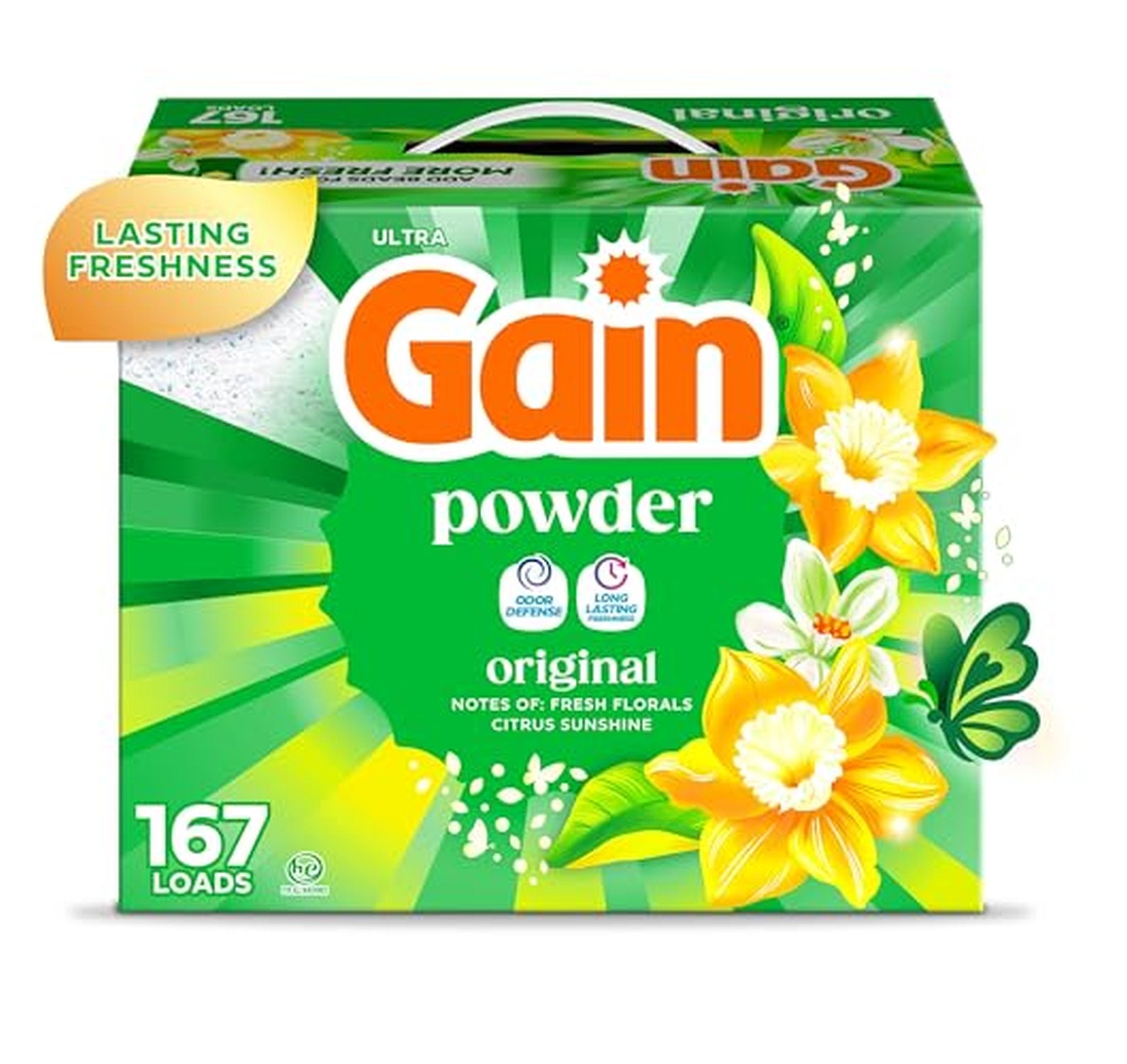Gain Original Powder Laundry Detergent 154 oz 167 Loads