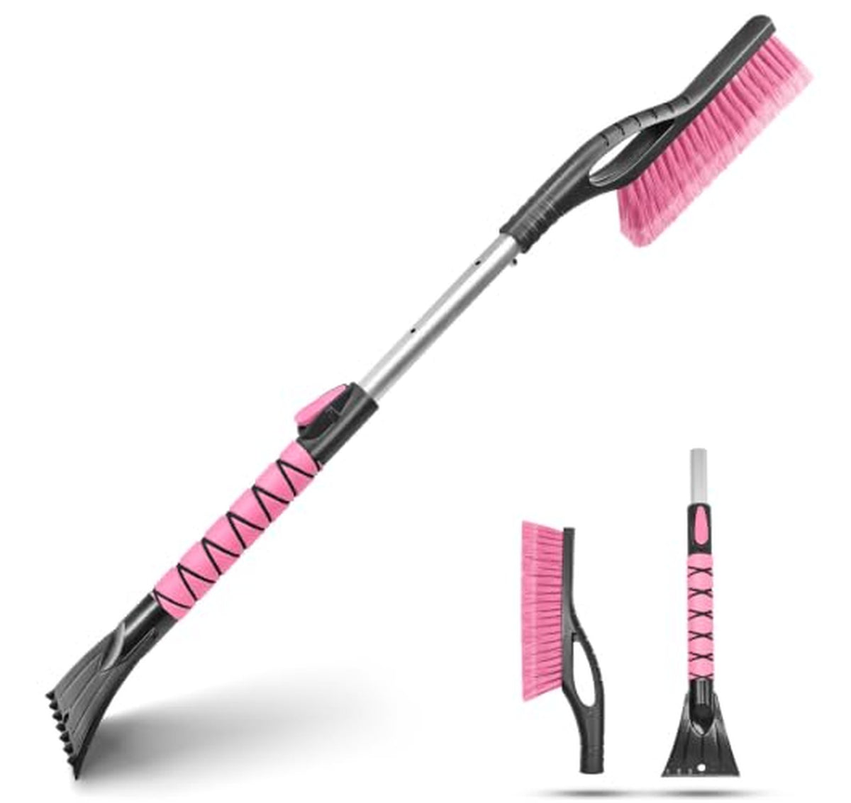 Extendable Snow Brush and Ice Scraper for Cars