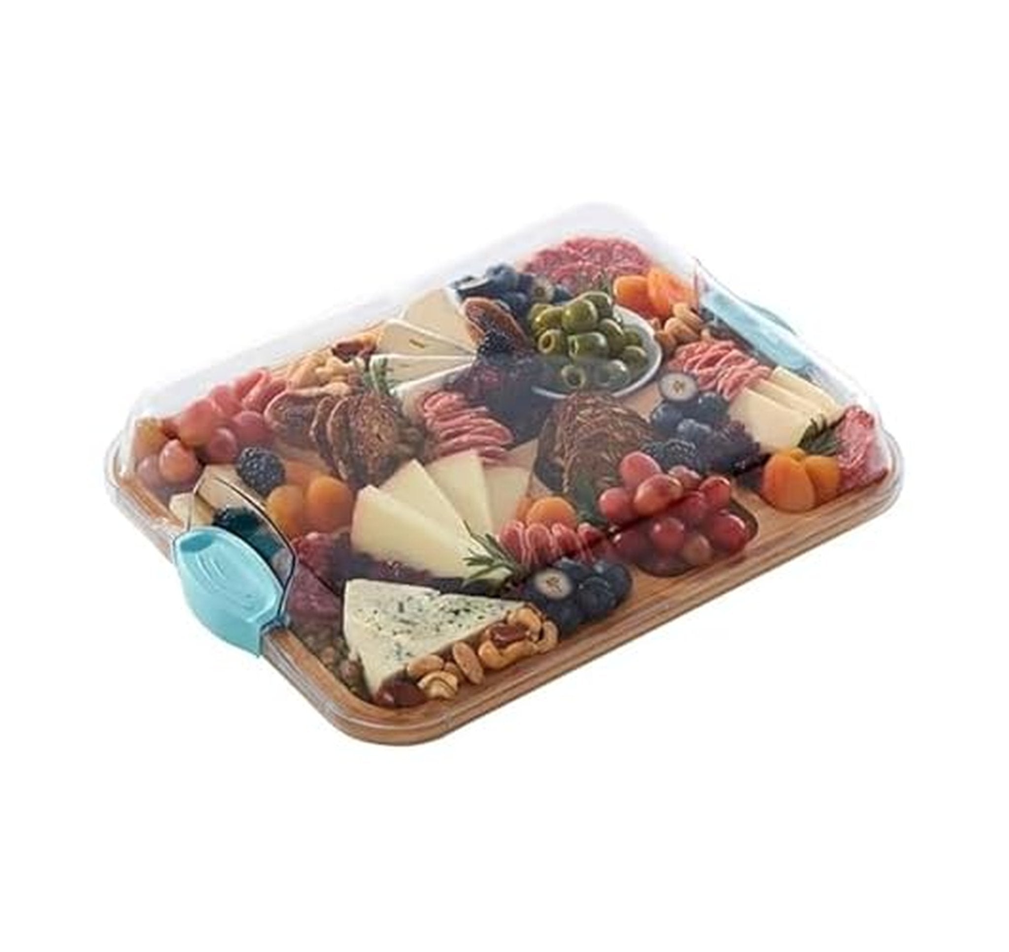 Farberware Bamboo Cutting Board with Built-In Compartments