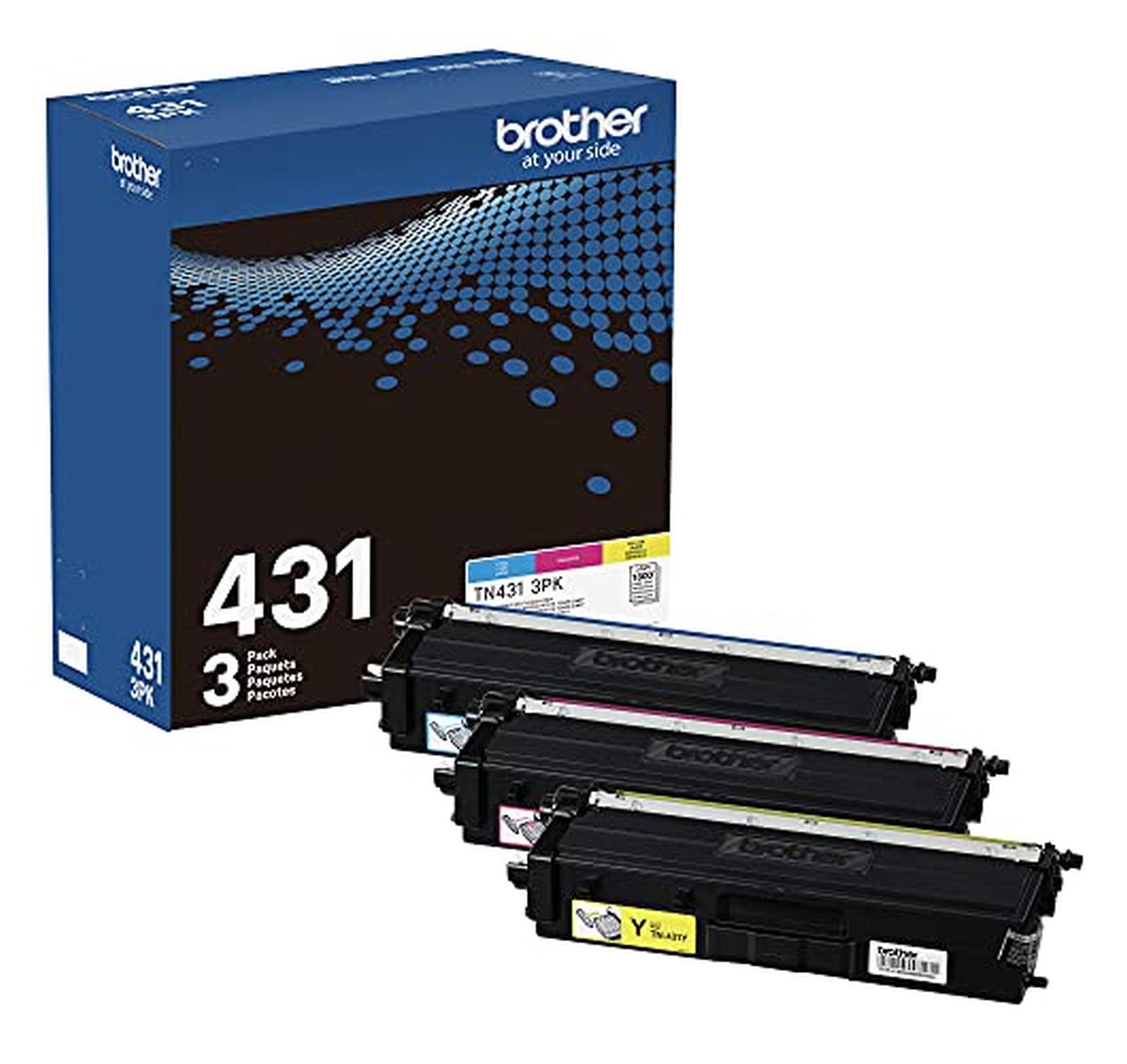3 Pack Brother TN431 Standard Yield Toner Cartridges