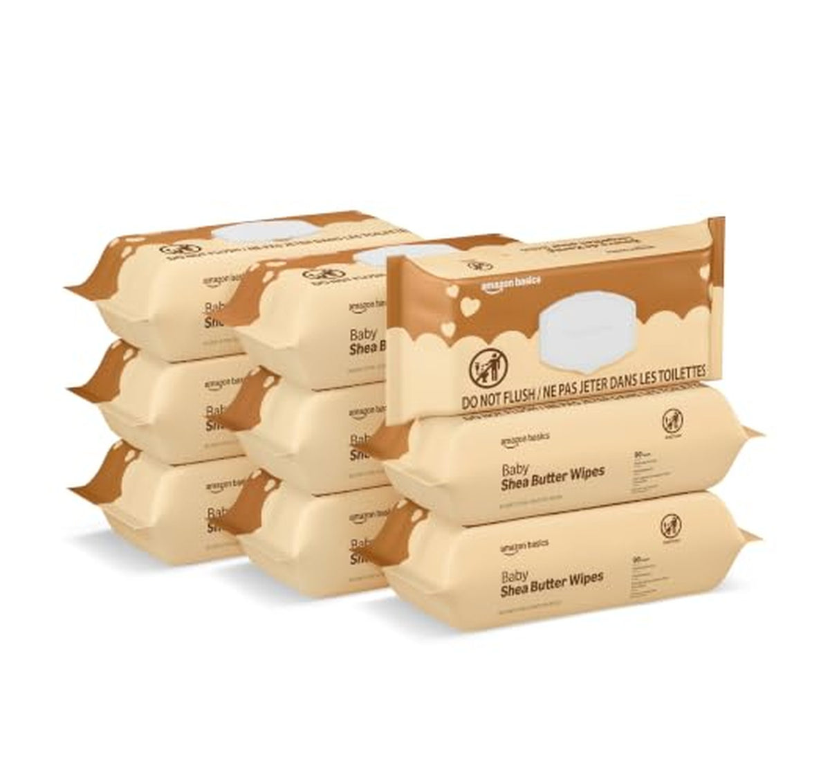 810 Count Amazon Basics Shea Butter Baby Wipes