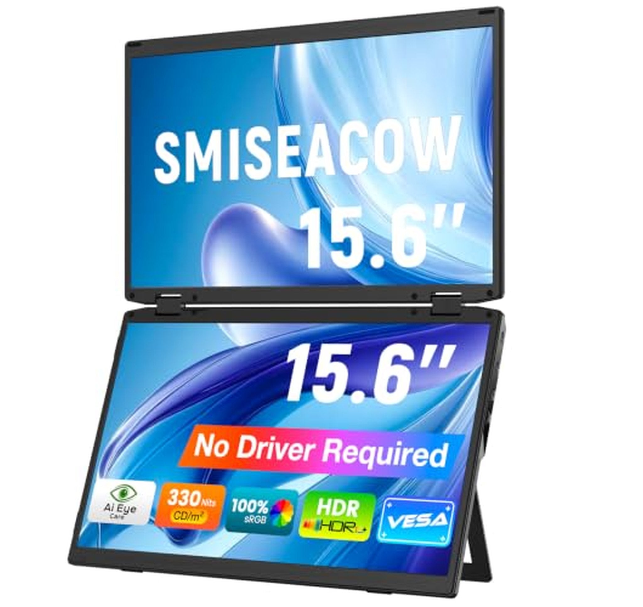 15.6" 1080p IPS Triple Portable Laptop Monitor