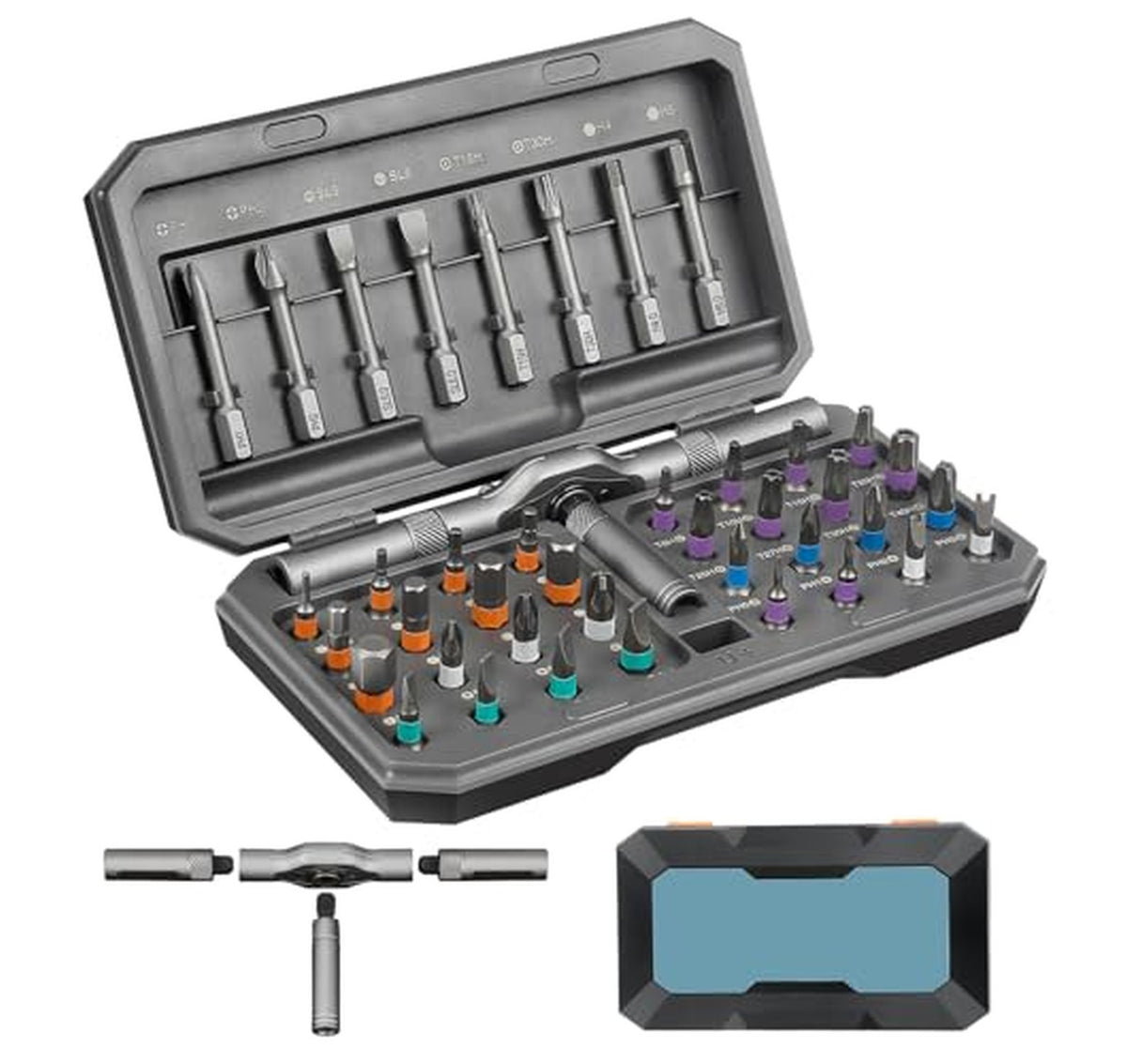 42-in-1 Magnetic Ratcheting Multi-Bit Screwdriver Set