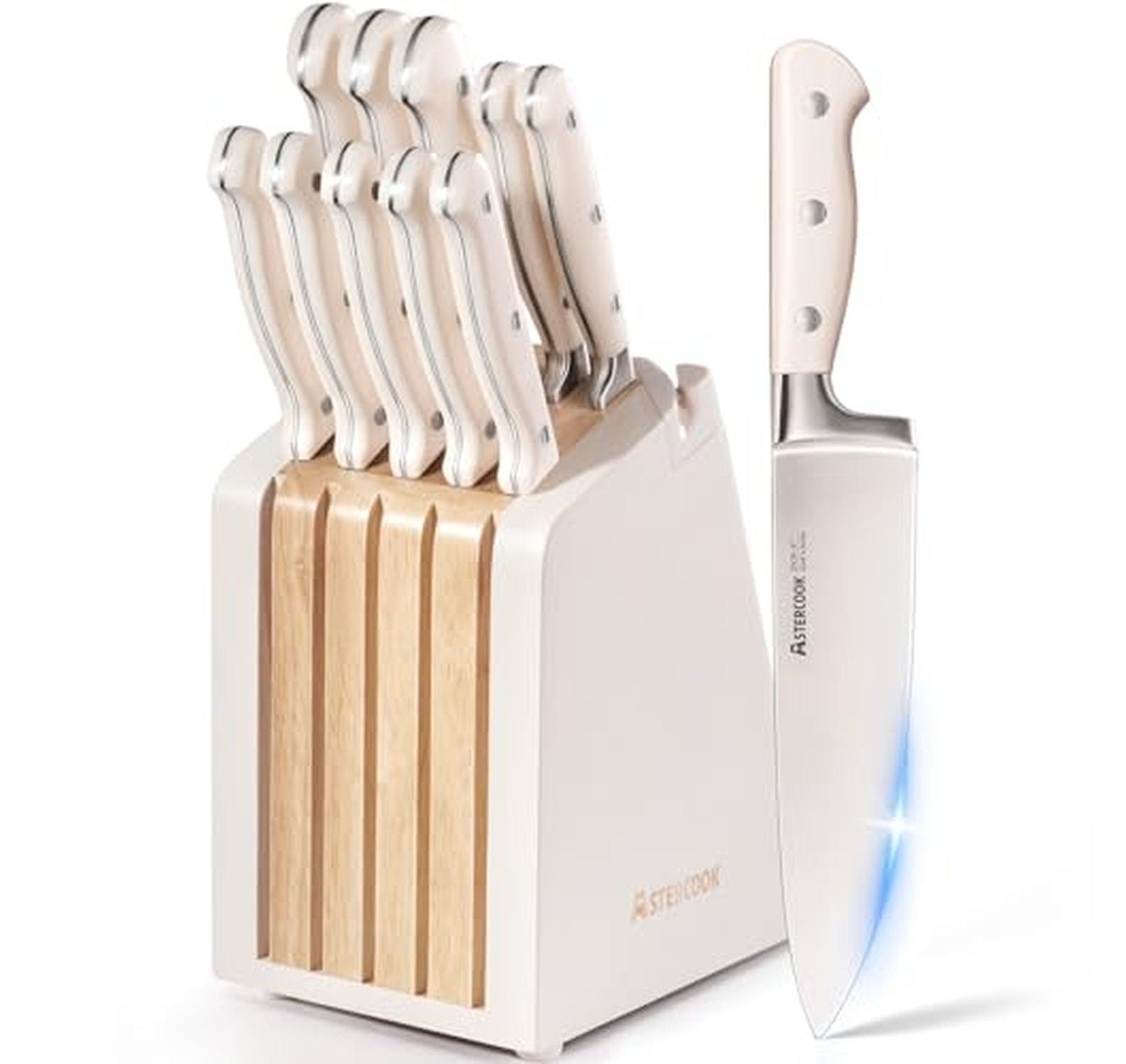 12 Piece High Carbon Stainless Steel Knife Block Set