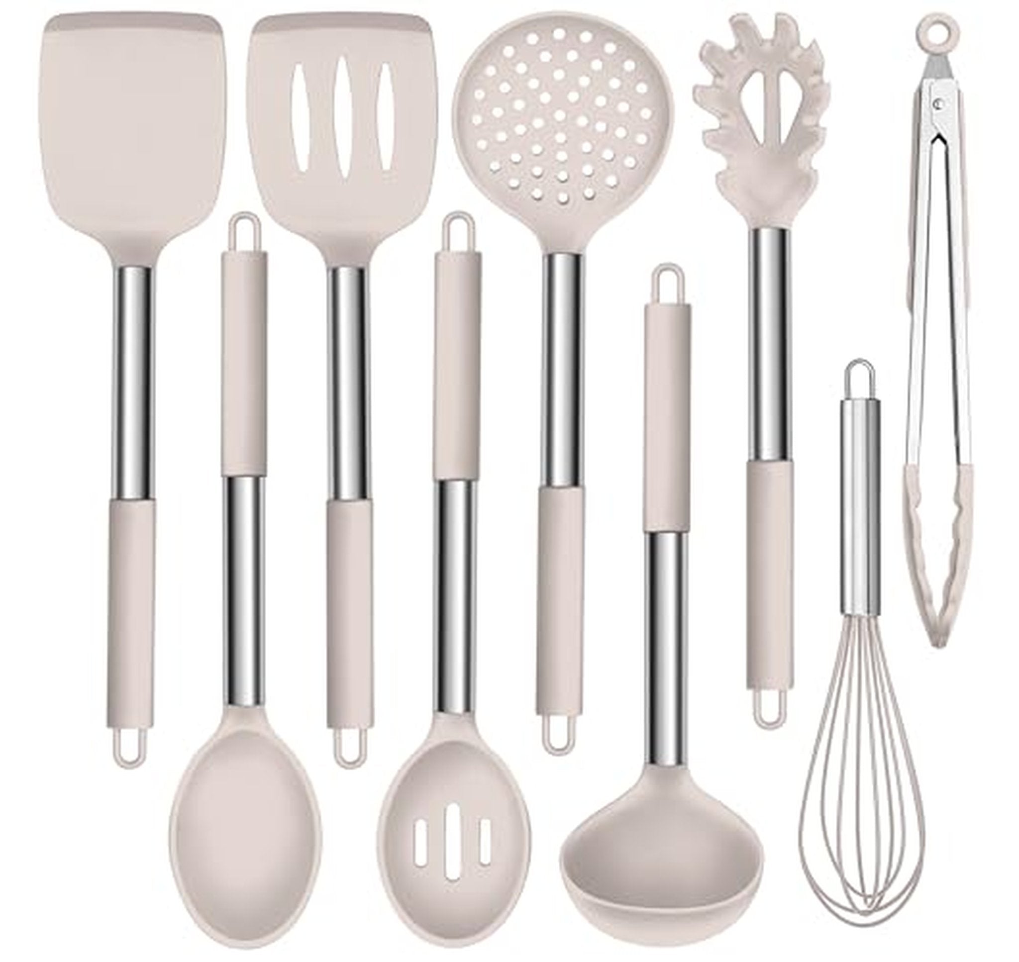 9 Piece Silicone Heat Resistant Cooking Utensil Set