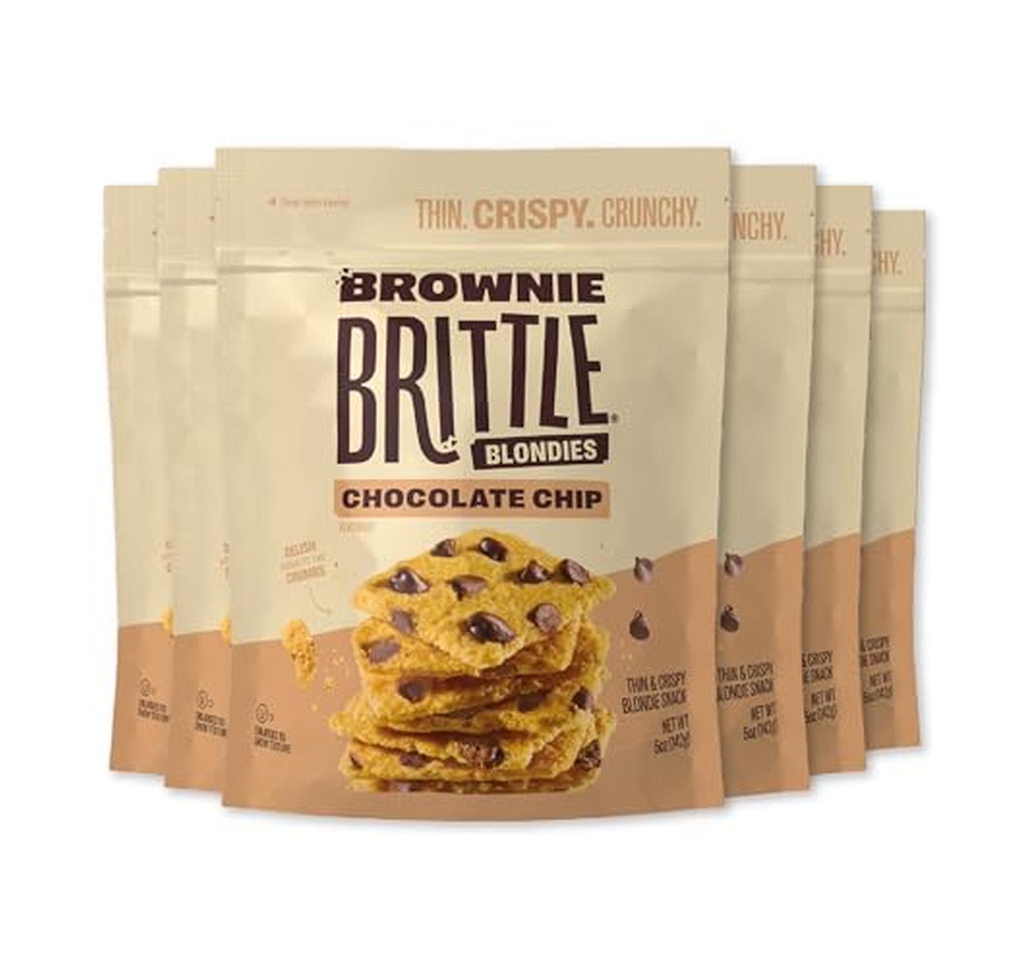 6 Pack Brownie Brittle Chocolate Chip Blondie Snacks
