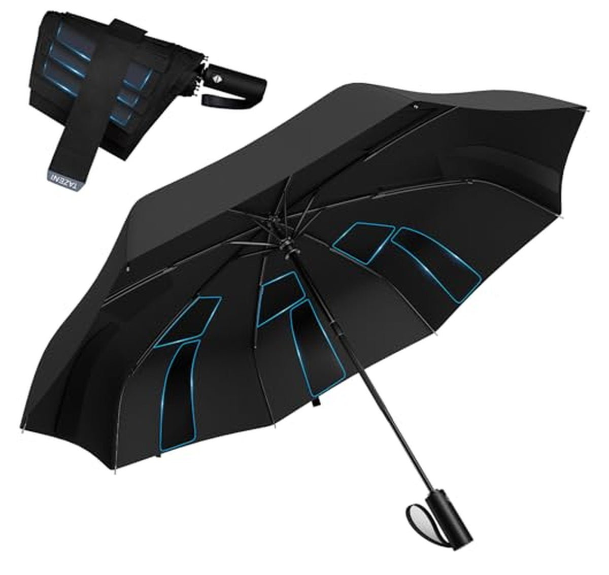 Compact Auto-Folding Travel Umbrella
