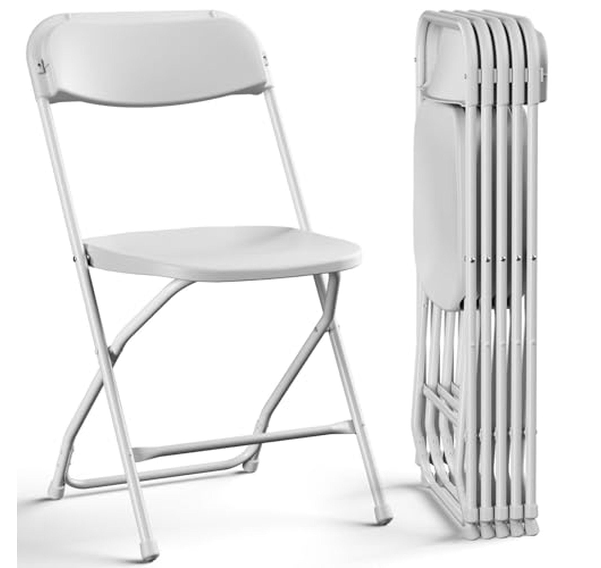 6 Pack Heavy Duty Plastic Folding Chairs