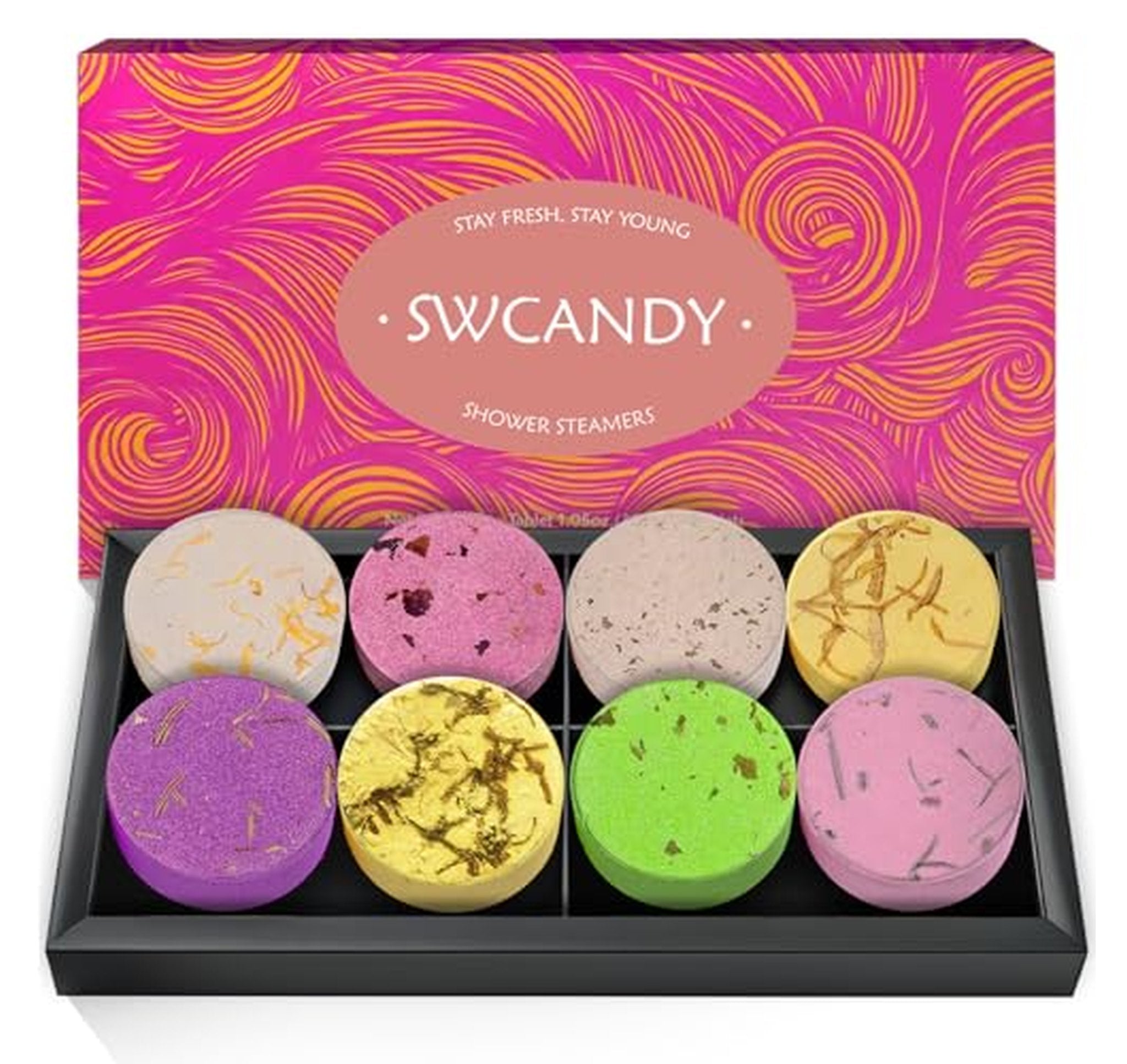 8 Pack Aromatherapy Shower Steamers with Essential Oils