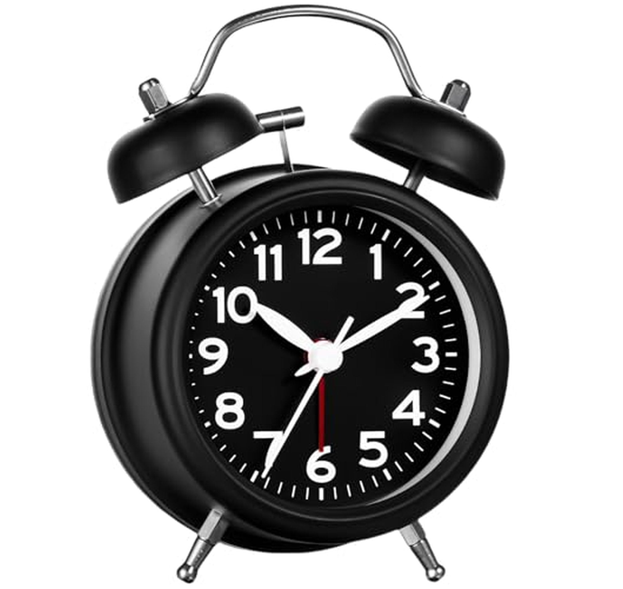 Loud Twin Bell Analog Alarm Clock with Backlight