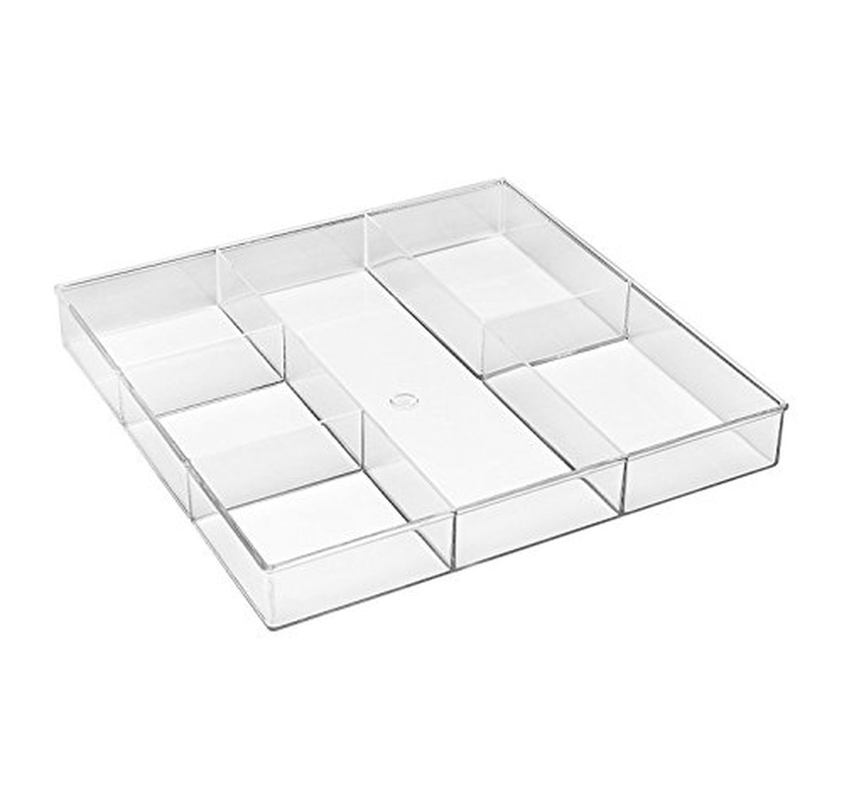 Whitmor 6-Section Clear Drawer Organizer Tray