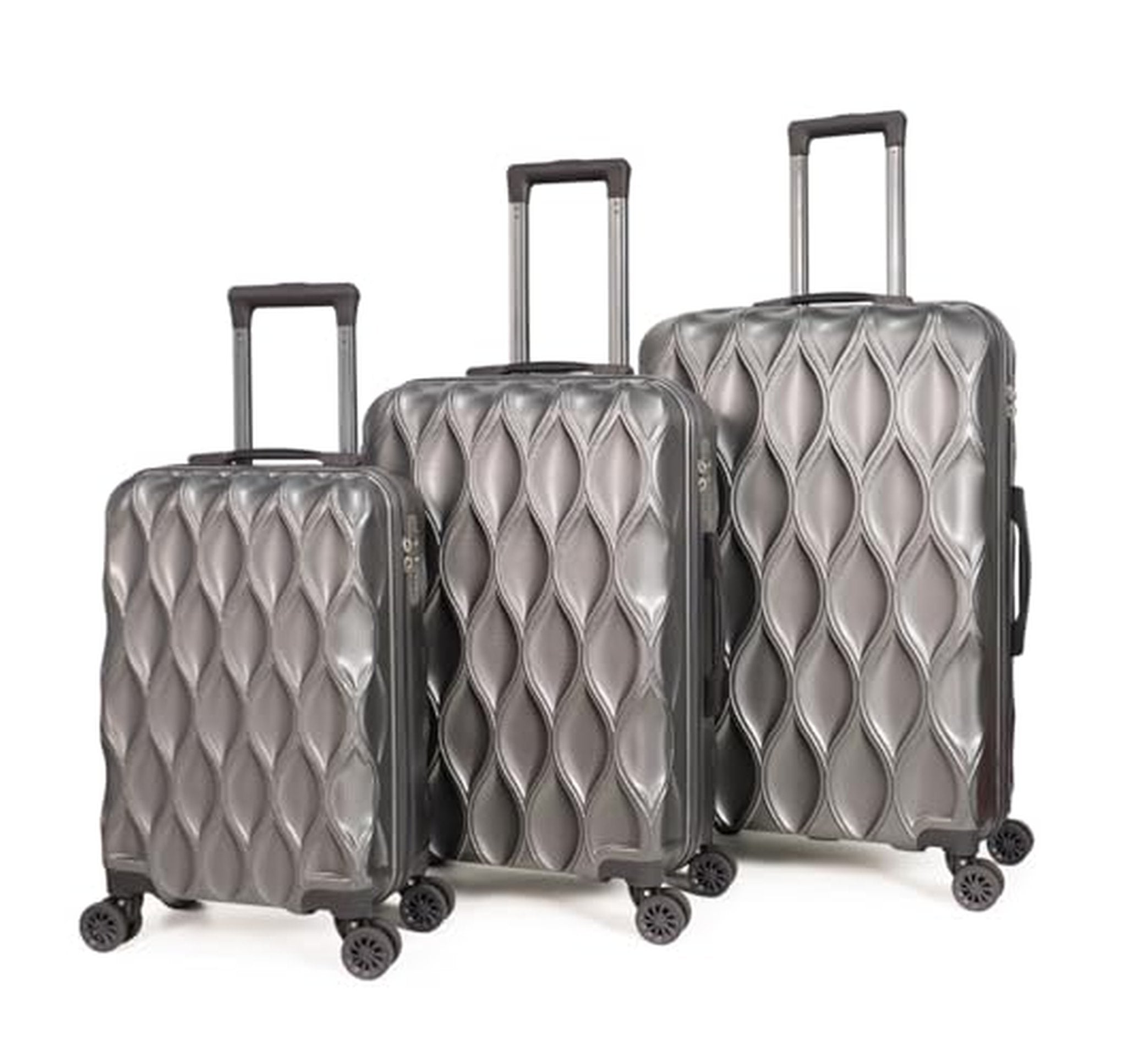 3 Piece Hardside Spinner Luggage Set Lightweight