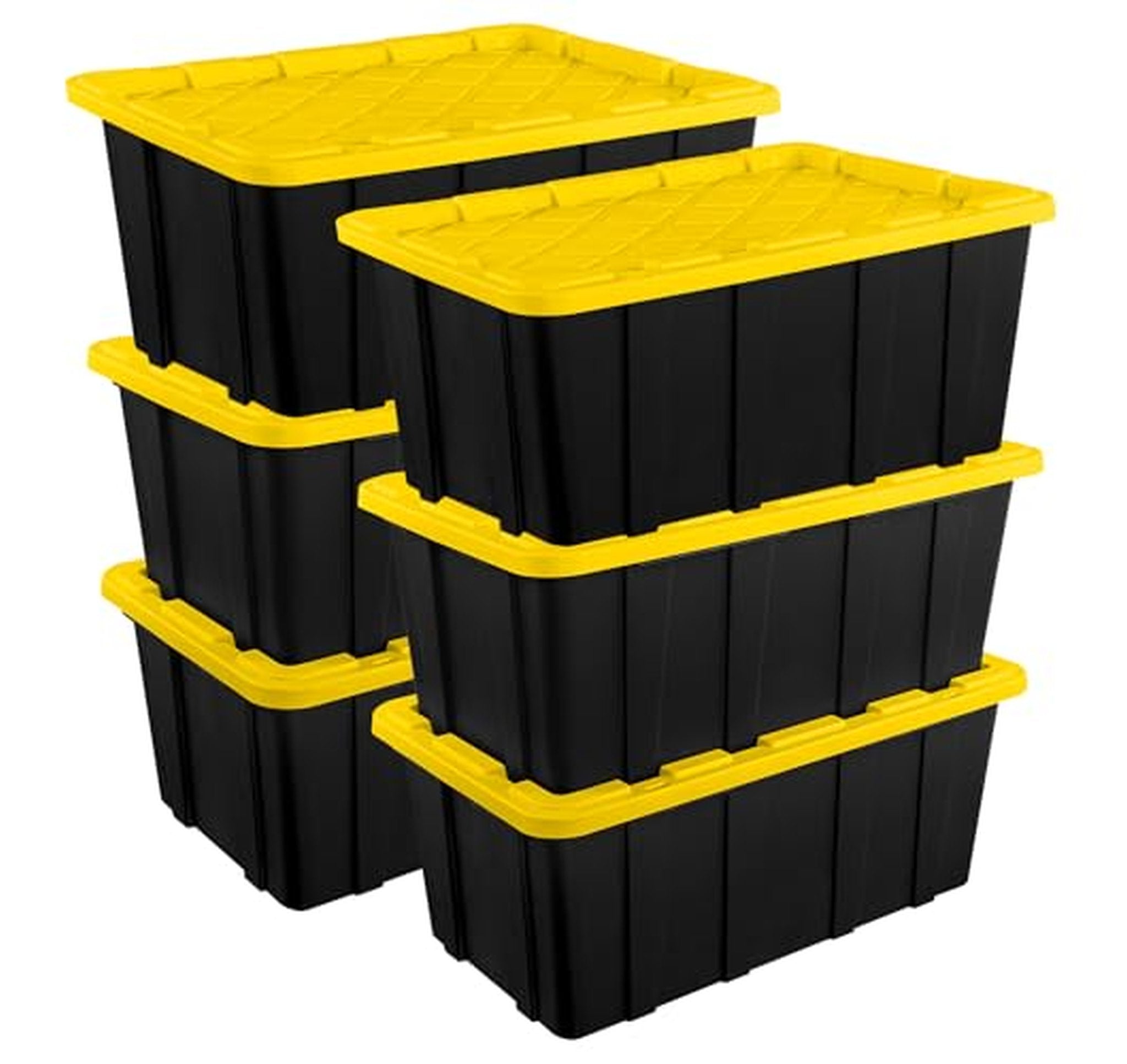 6 Pack Sterilite 27 Gallon Industrial Storage Totes